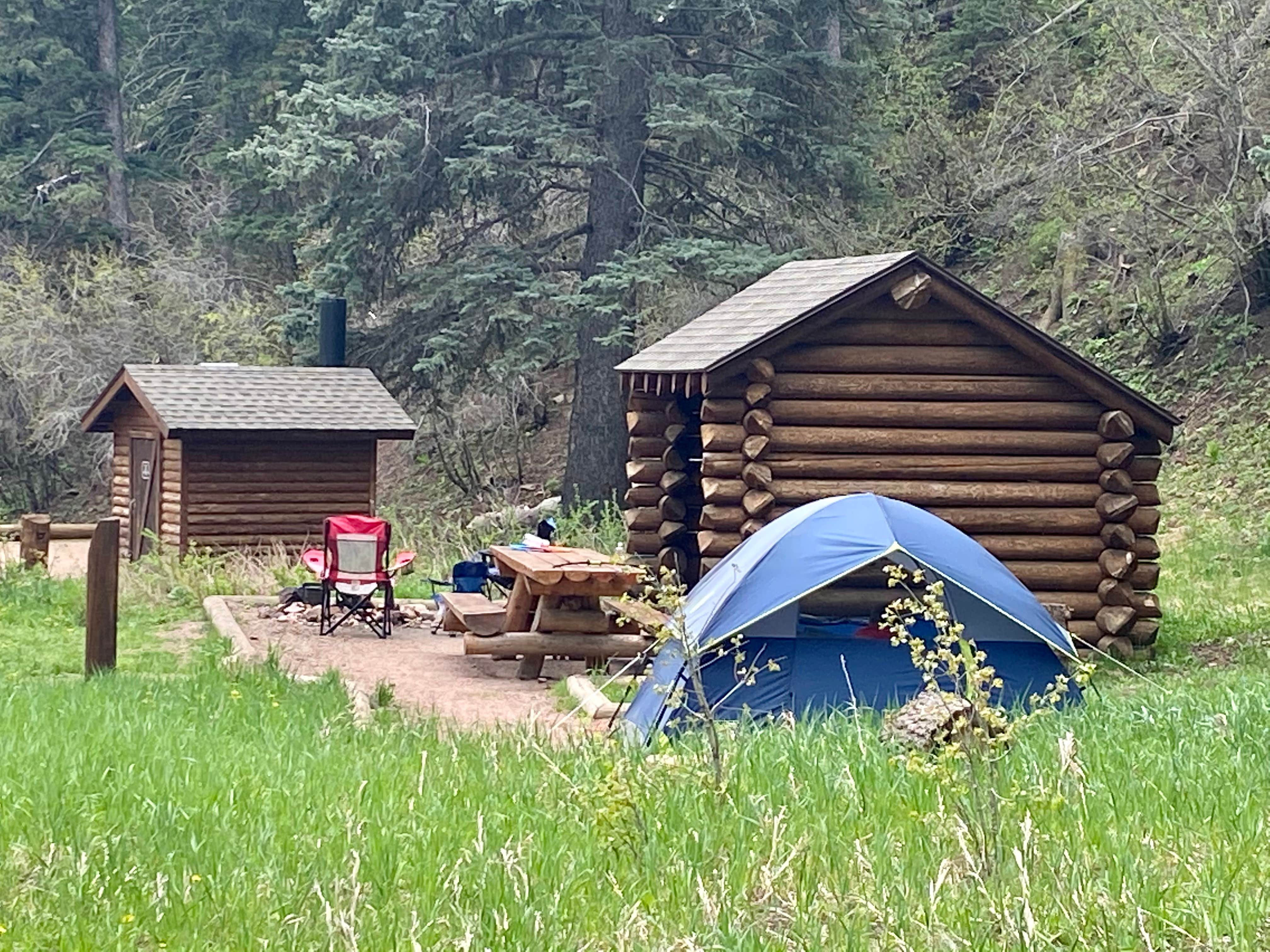 Serena L.'s photo of tent camping at Davenport Campground near Rye, CO