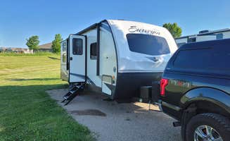Kimberly E.'s photo of rv camping at Waterloo - Lost Island Waterpark KOA near Vinton, IA
