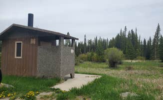 Angela G.'s photo of glamping accommodations at Jumping Creek Campground near Helena National Forest