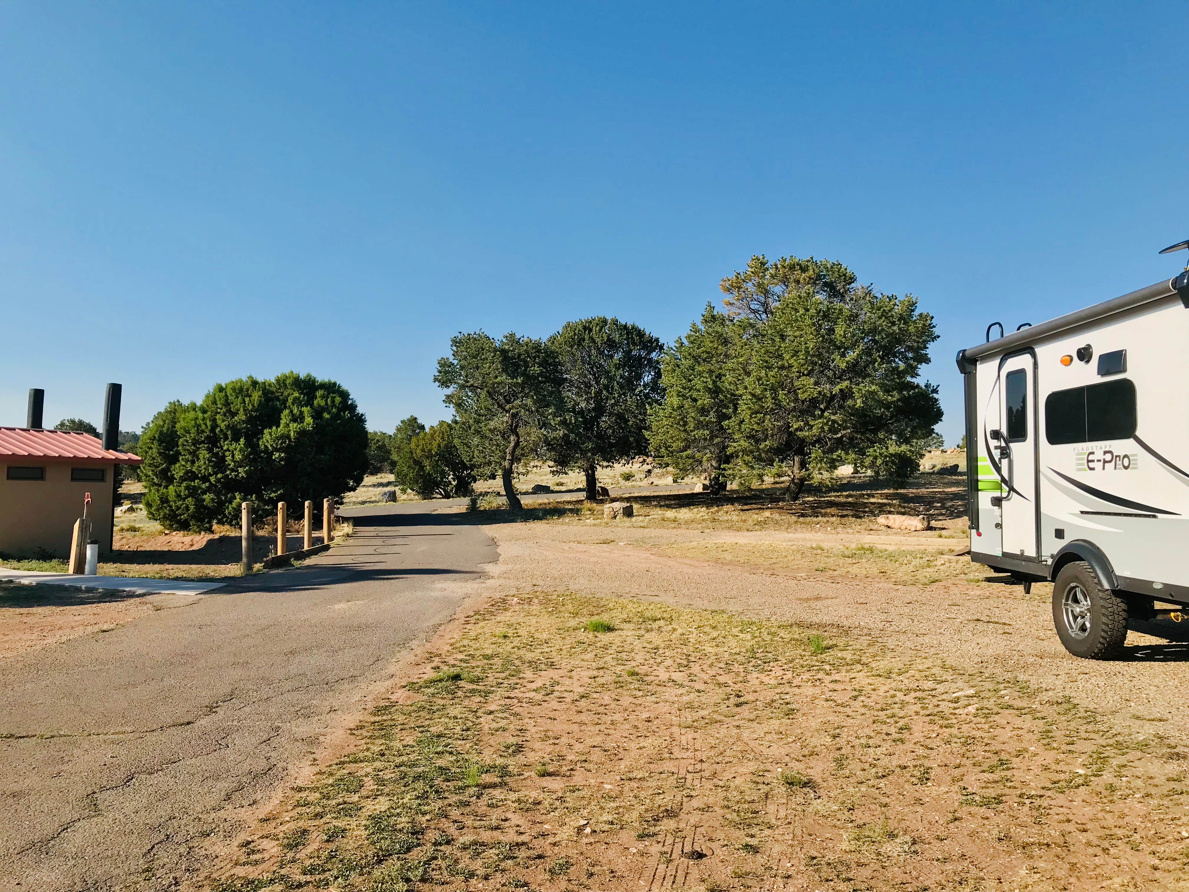Christina H.'s photo of rv camping at Bluewater Lake State Park Campground near Fort Wingate, NM