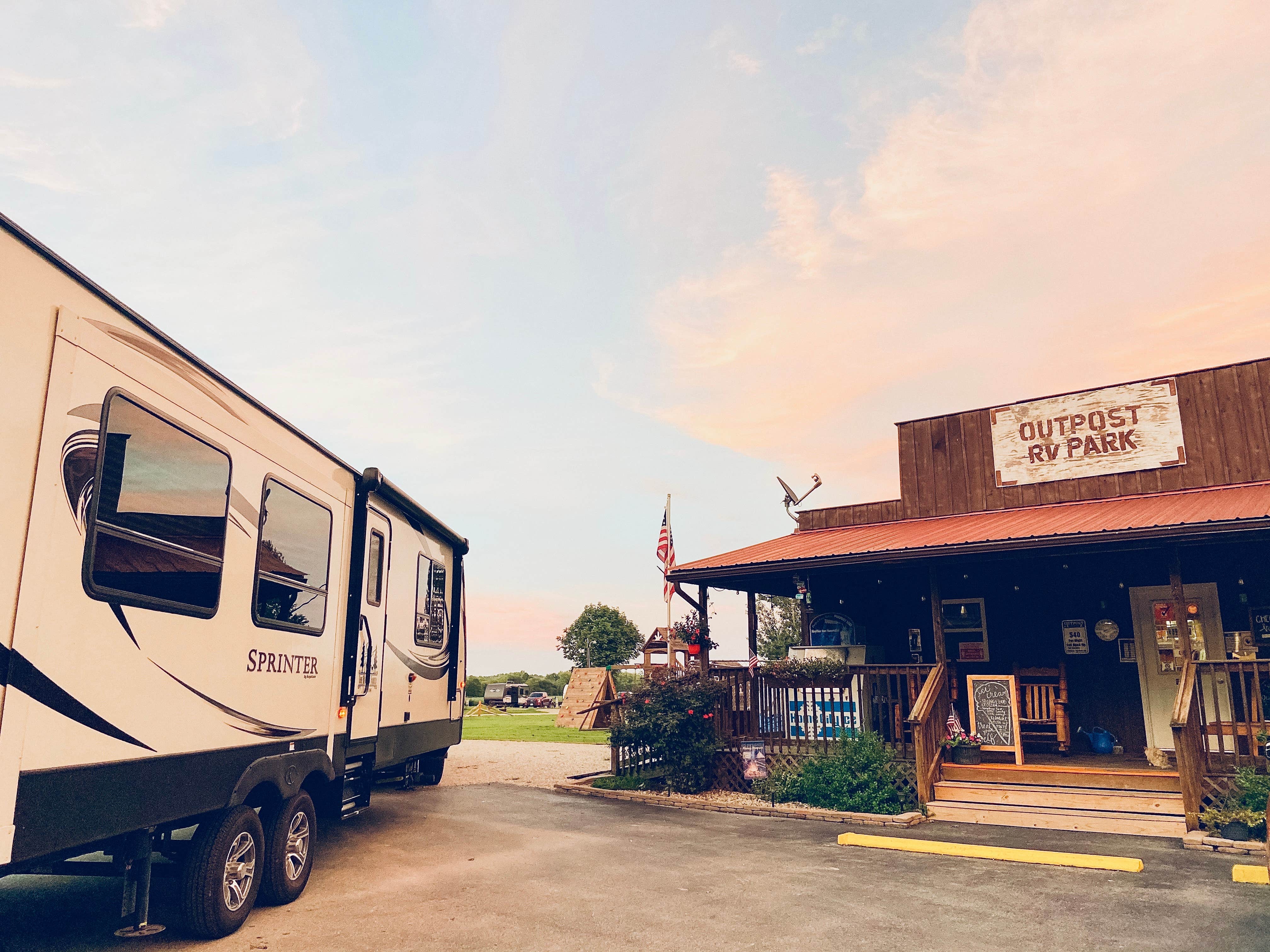 Michaela M.'s photo of rv camping at Outpost Campground & RV Park near Lynx, OH