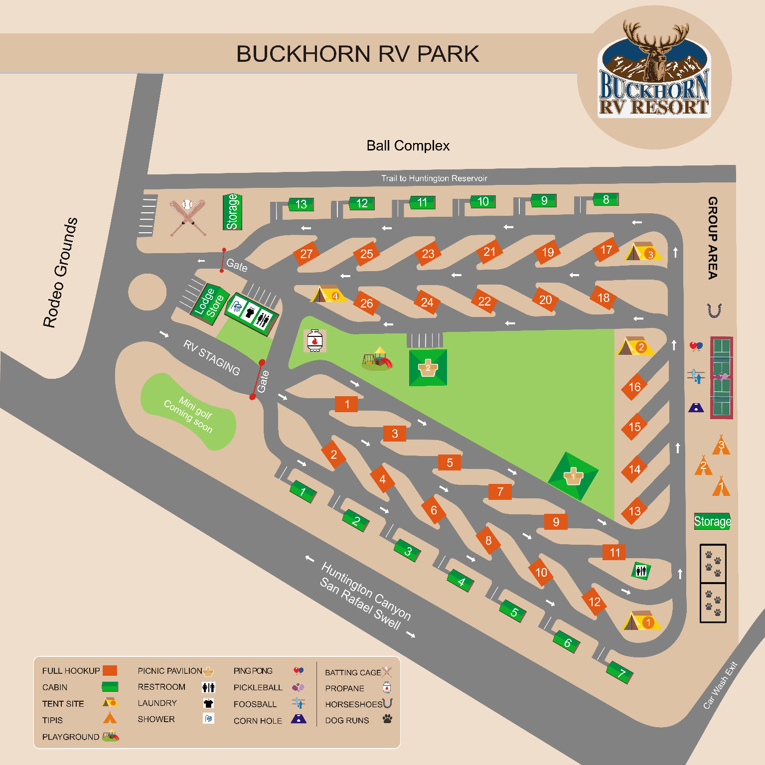 Camping near Nine Mile RV Resort: Buckhorn RV Park and Resort, Huntington, Utah