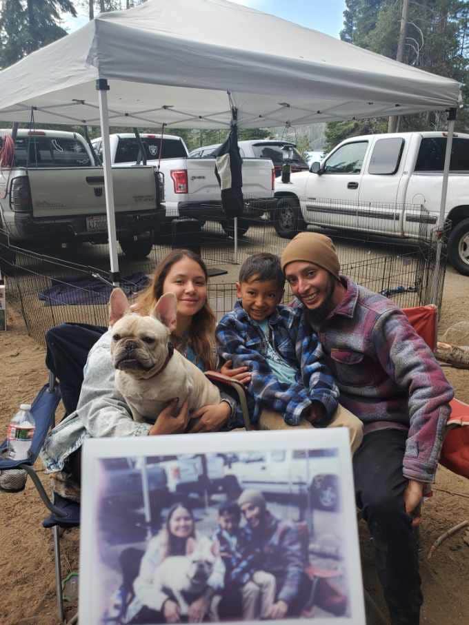 David M.'s photo of camping with pets at Deer creek campground near Sierra National Forest