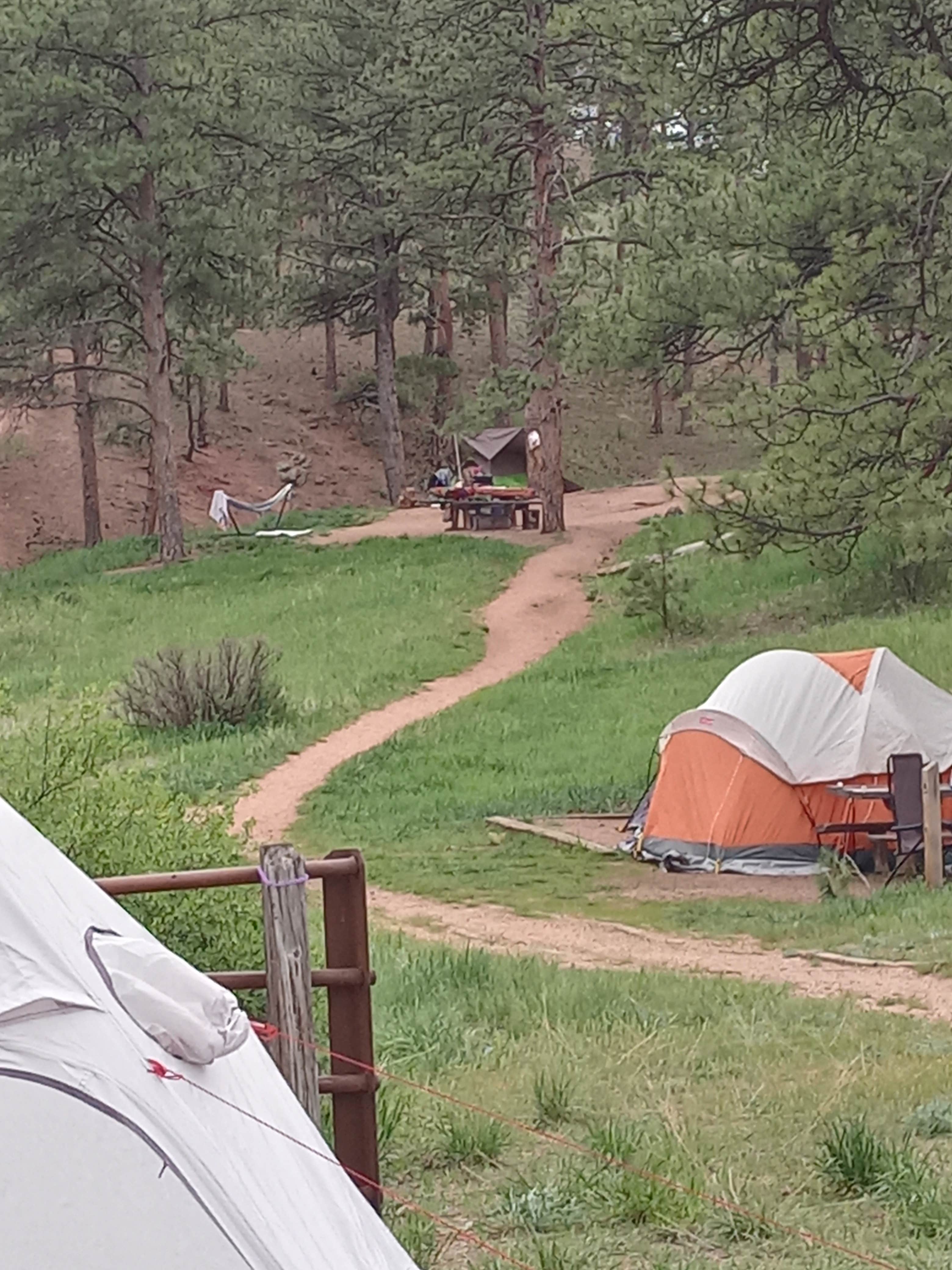 Mark G.'s photo of tent camping at Platte River Campground near Buffalo Creek, CO