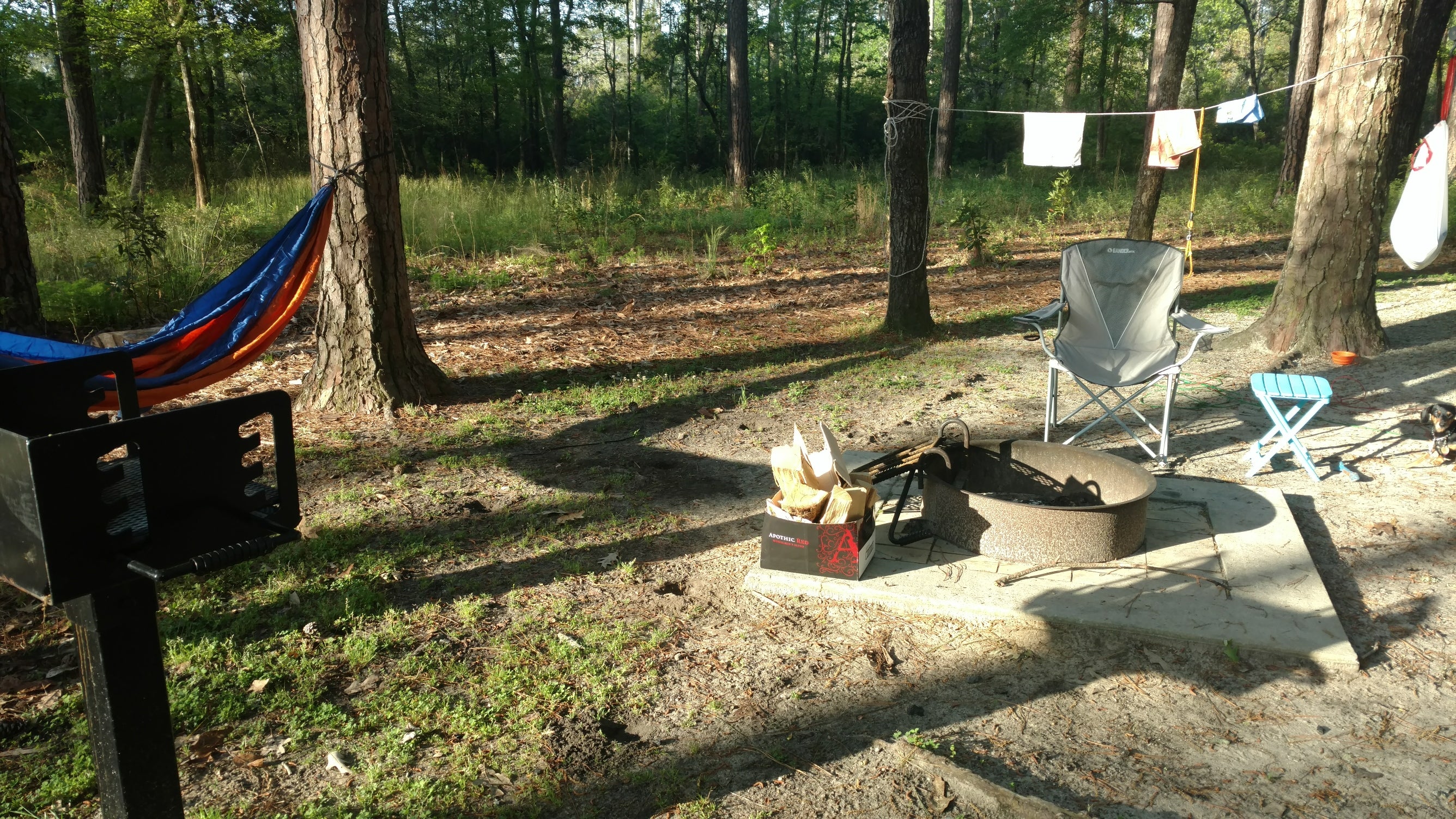 our quiet campsite
