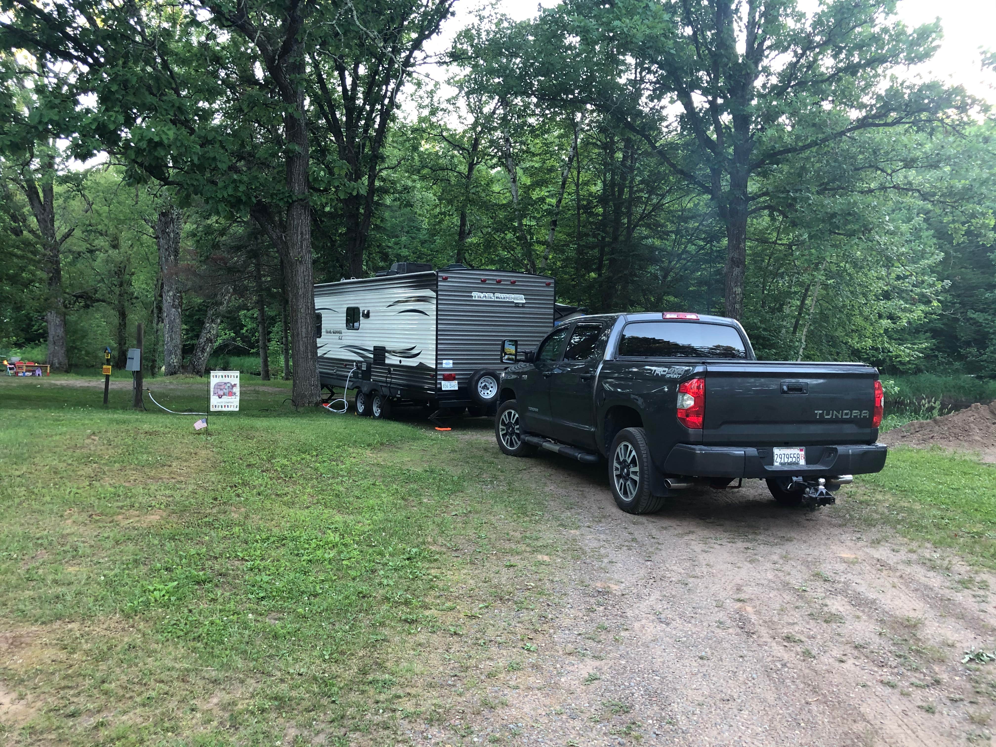 Amanda W.'s photo of rv camping at Thornapple River Campground near Westboro, WI