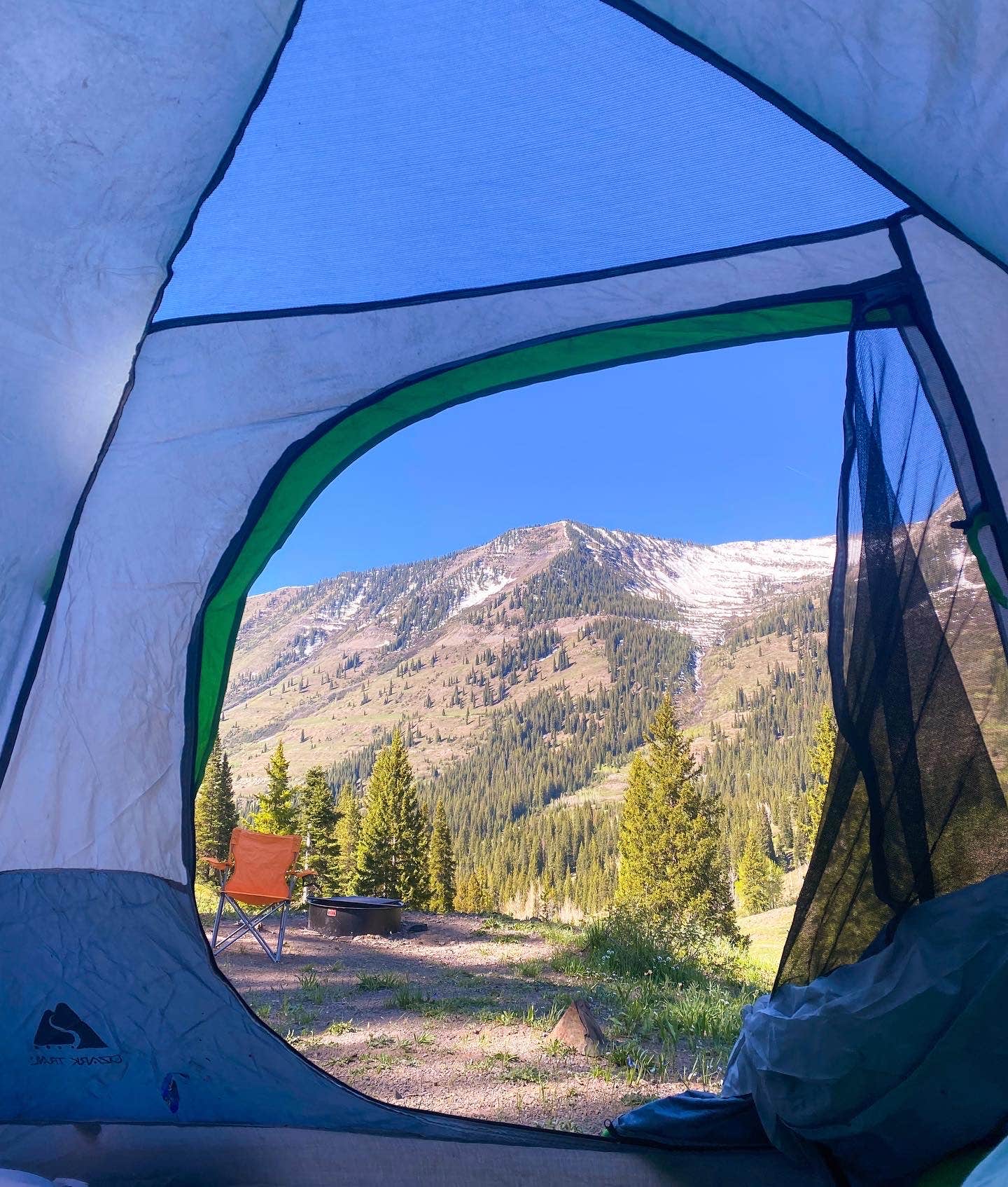 Cayla's photo of a dispersed camping area at Slate River Road Designated Dispersed - DISPERSED NO LONGER ALLOWED near Gunnison, CO