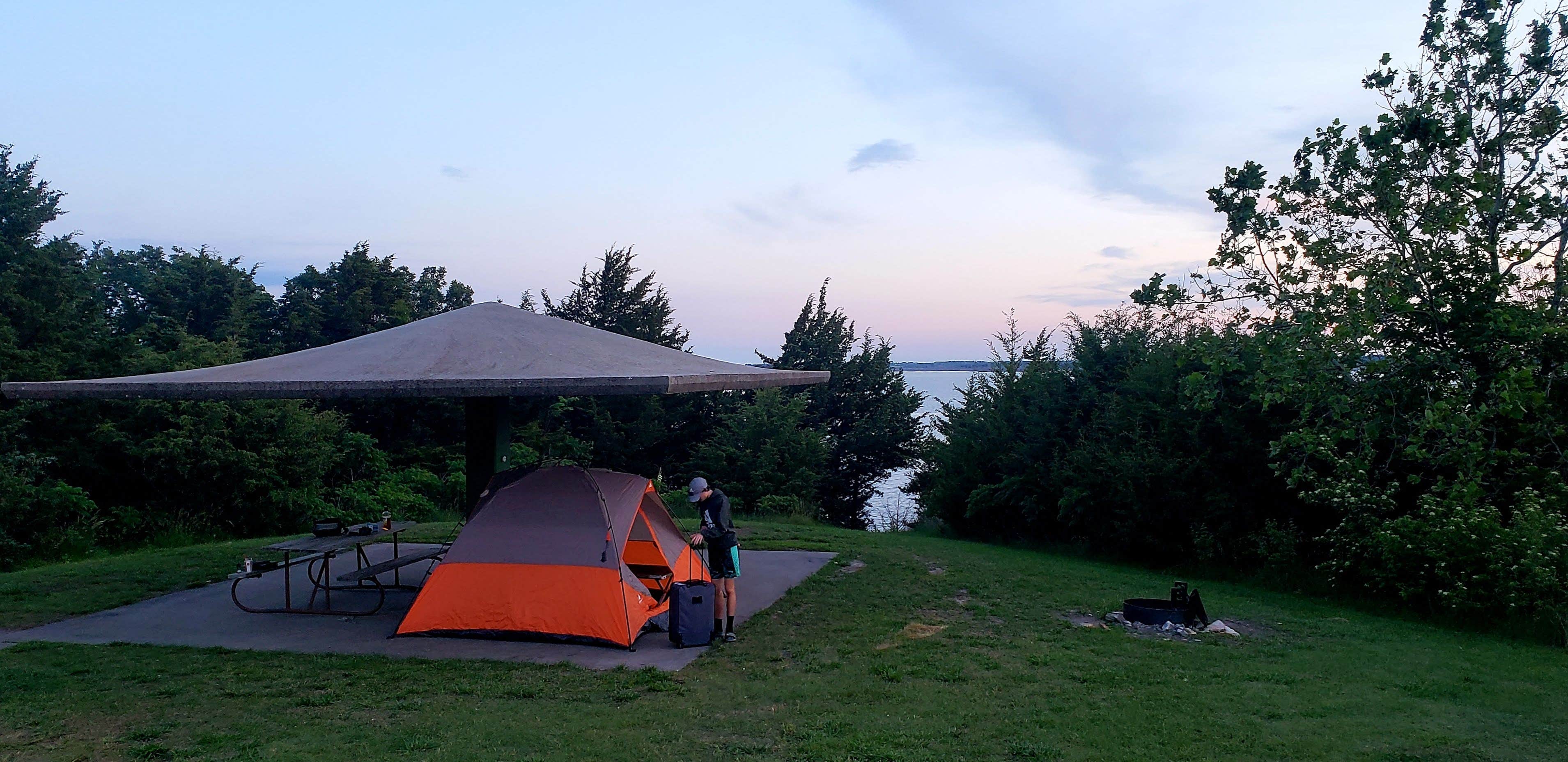 Camper-submitted photo at Sunset Ridge — Milford State Park near Milford Lake