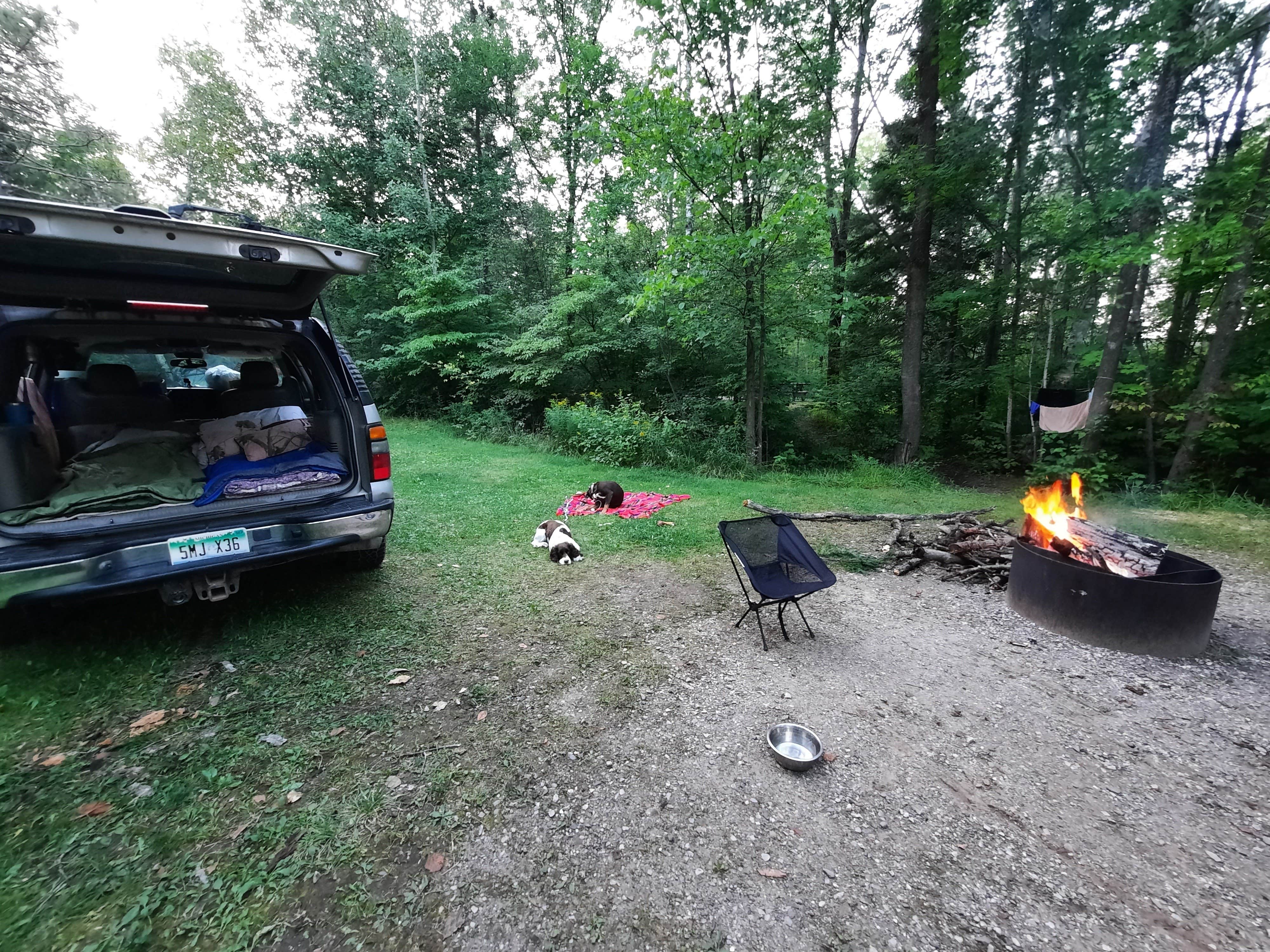 Camper-submitted photo at Carney Lake State Forest Campground near Iron Mountain, MI
