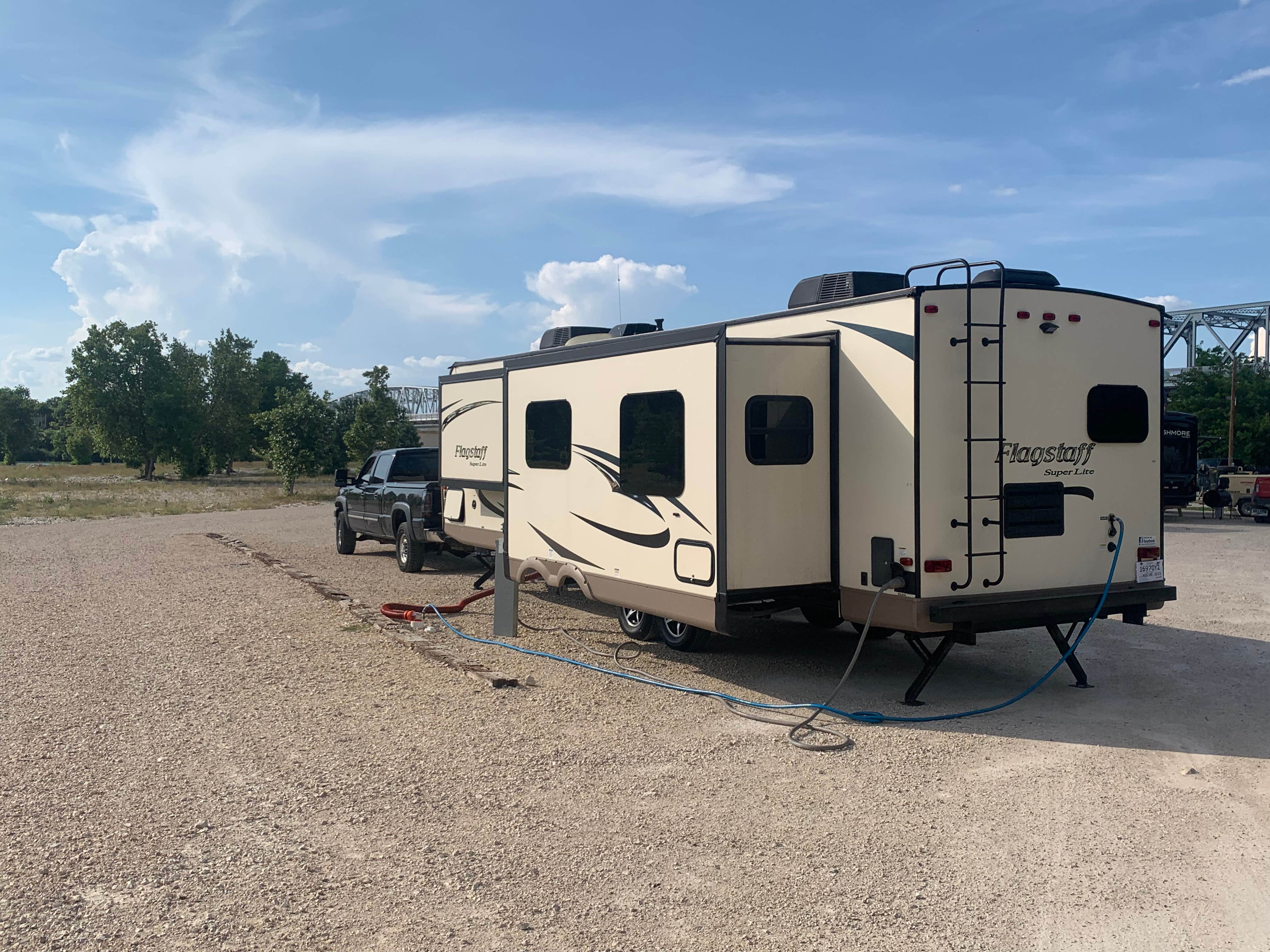 Cory D.'s photo of rv camping at Tree Cabins RV Resort near Junction, TX