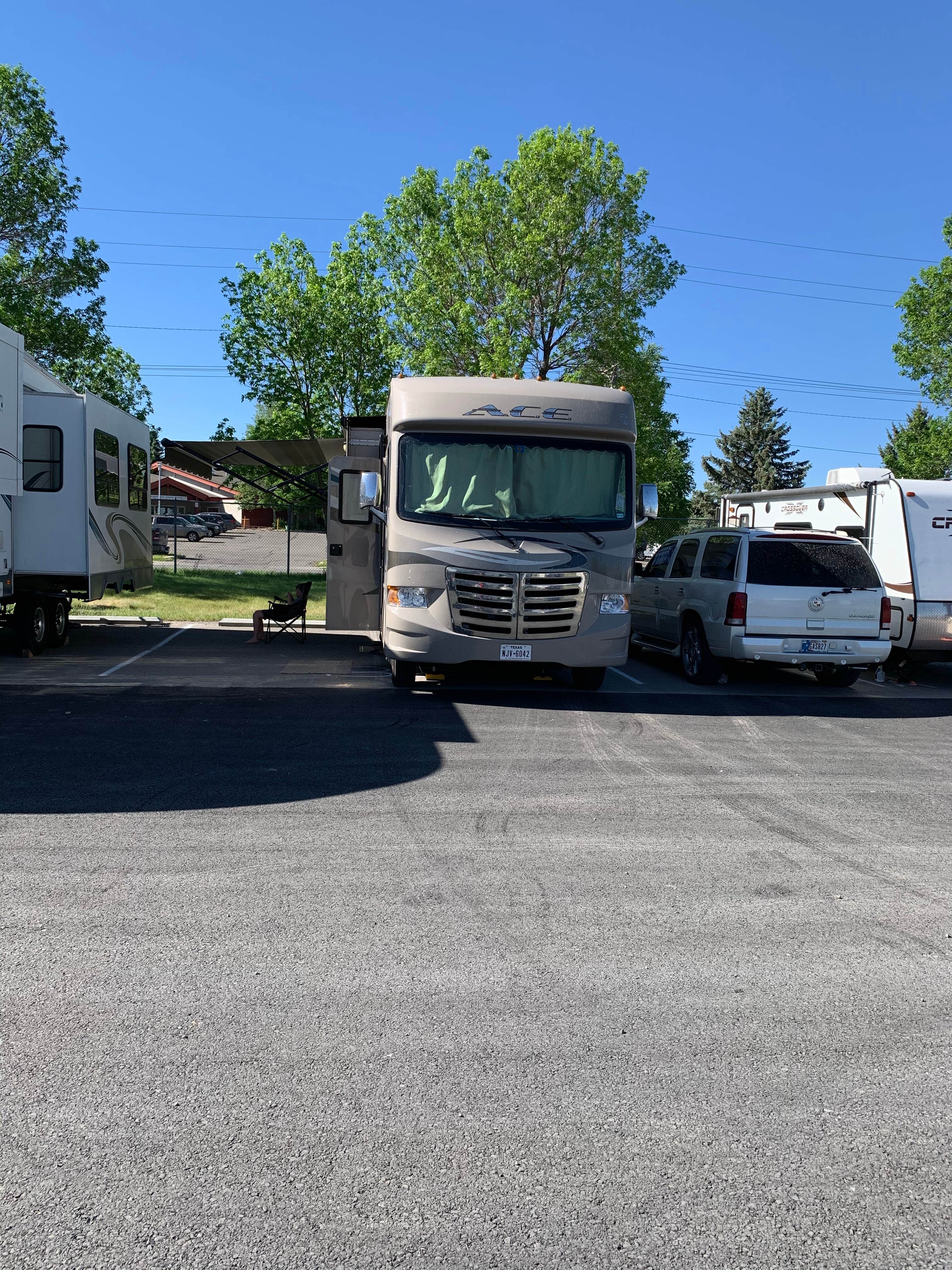 Steve's photo of rv camping at Gallatin County Fairgrounds Campground near Gallatin Gateway, MT