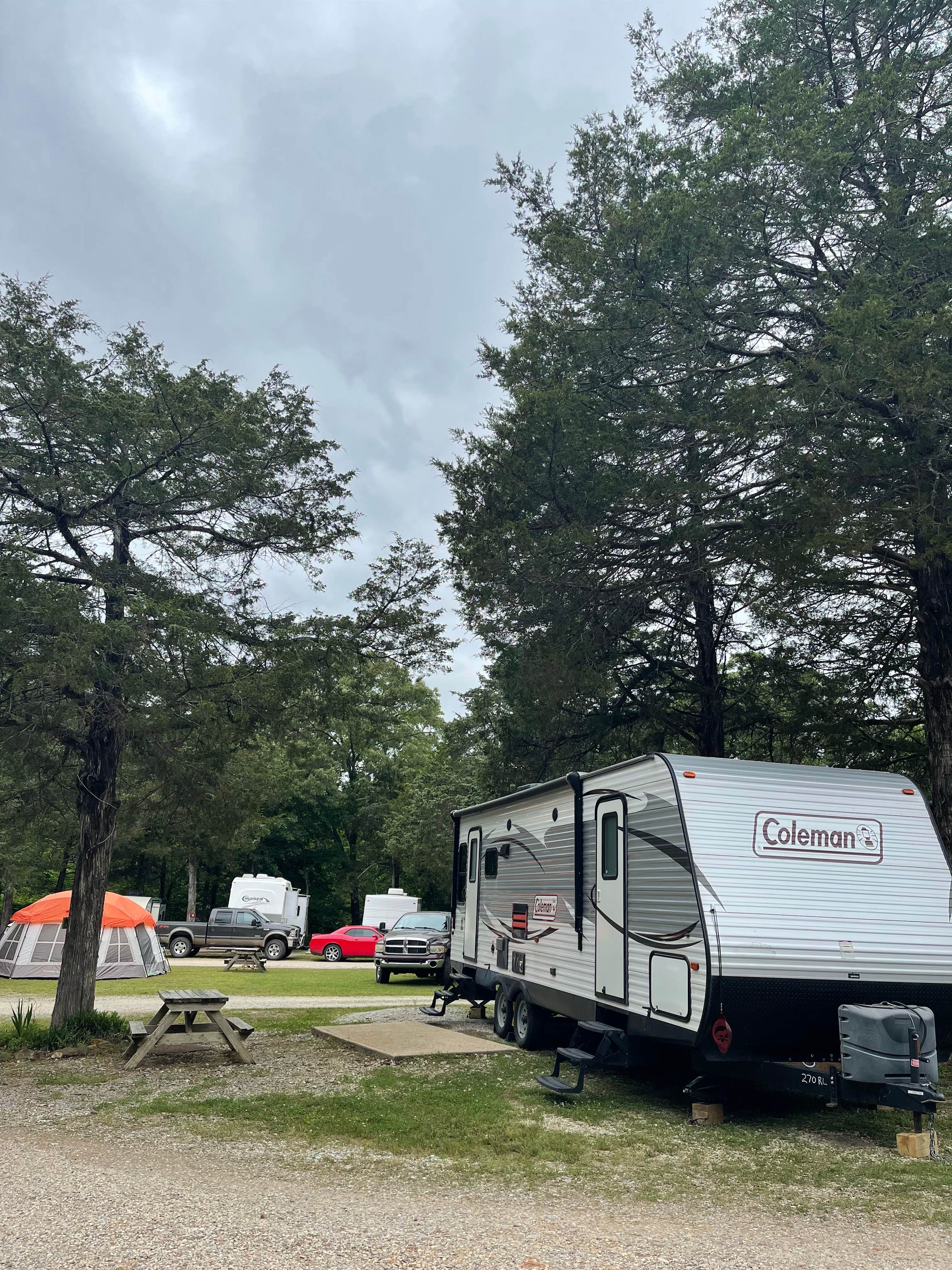 Becky's photo of rv camping at Whitewater RV Park near Marshall, AR
