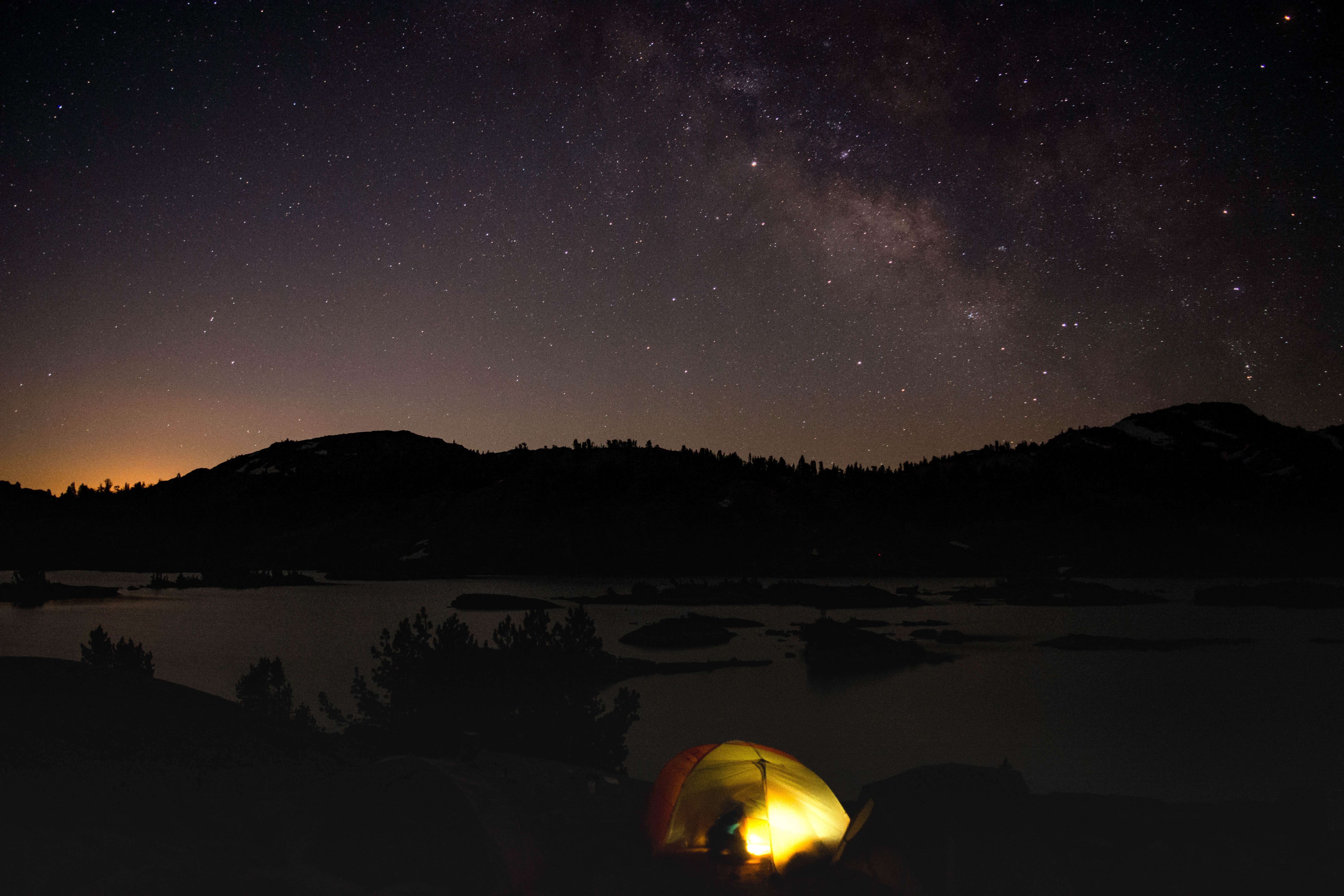 jesus R.'s photo of tent camping at Thousand Island Lake Backcountry near Big Creek, CA
