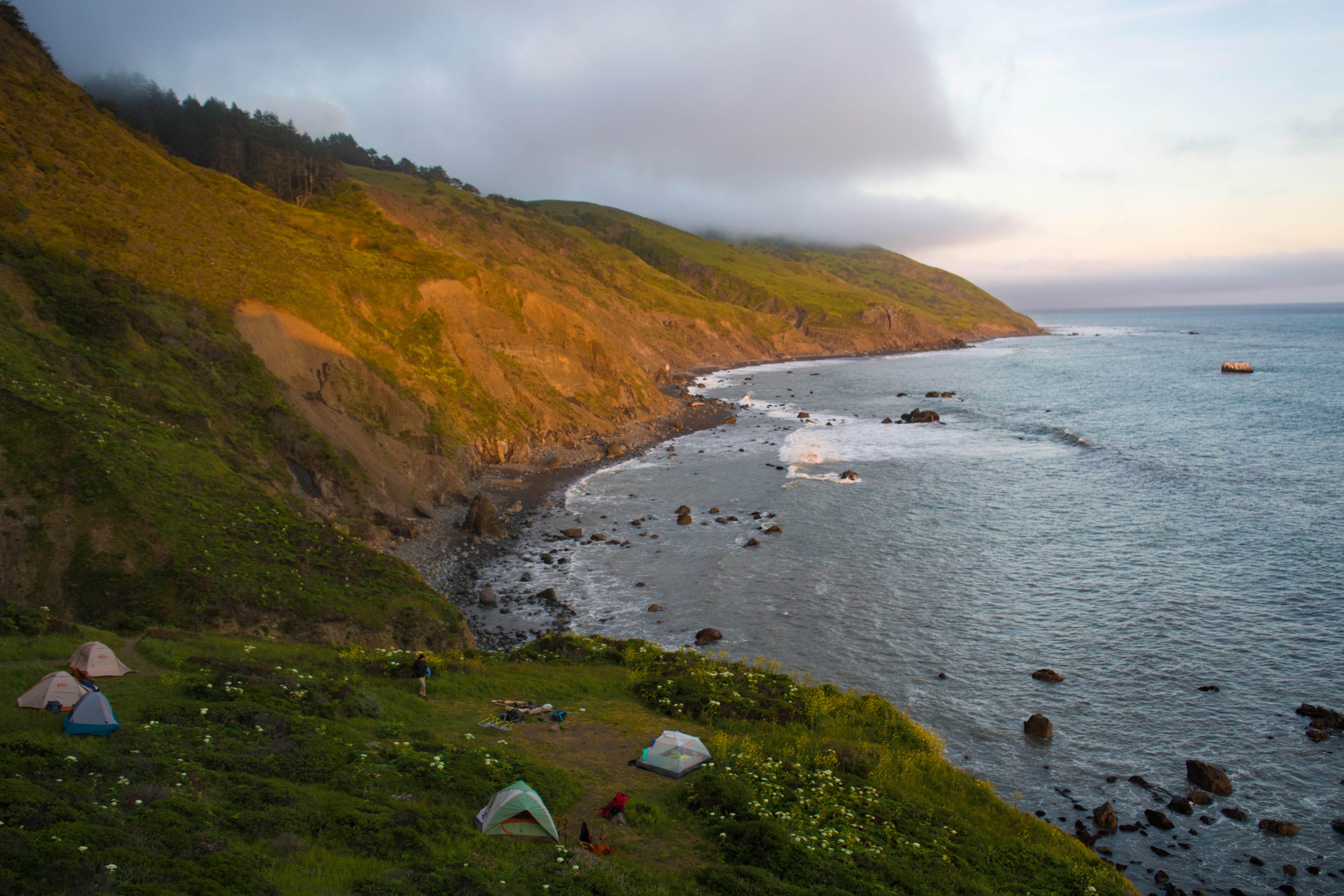 jesus R.'s photo of tent camping at King Range Conservation Area near Ferndale, CA