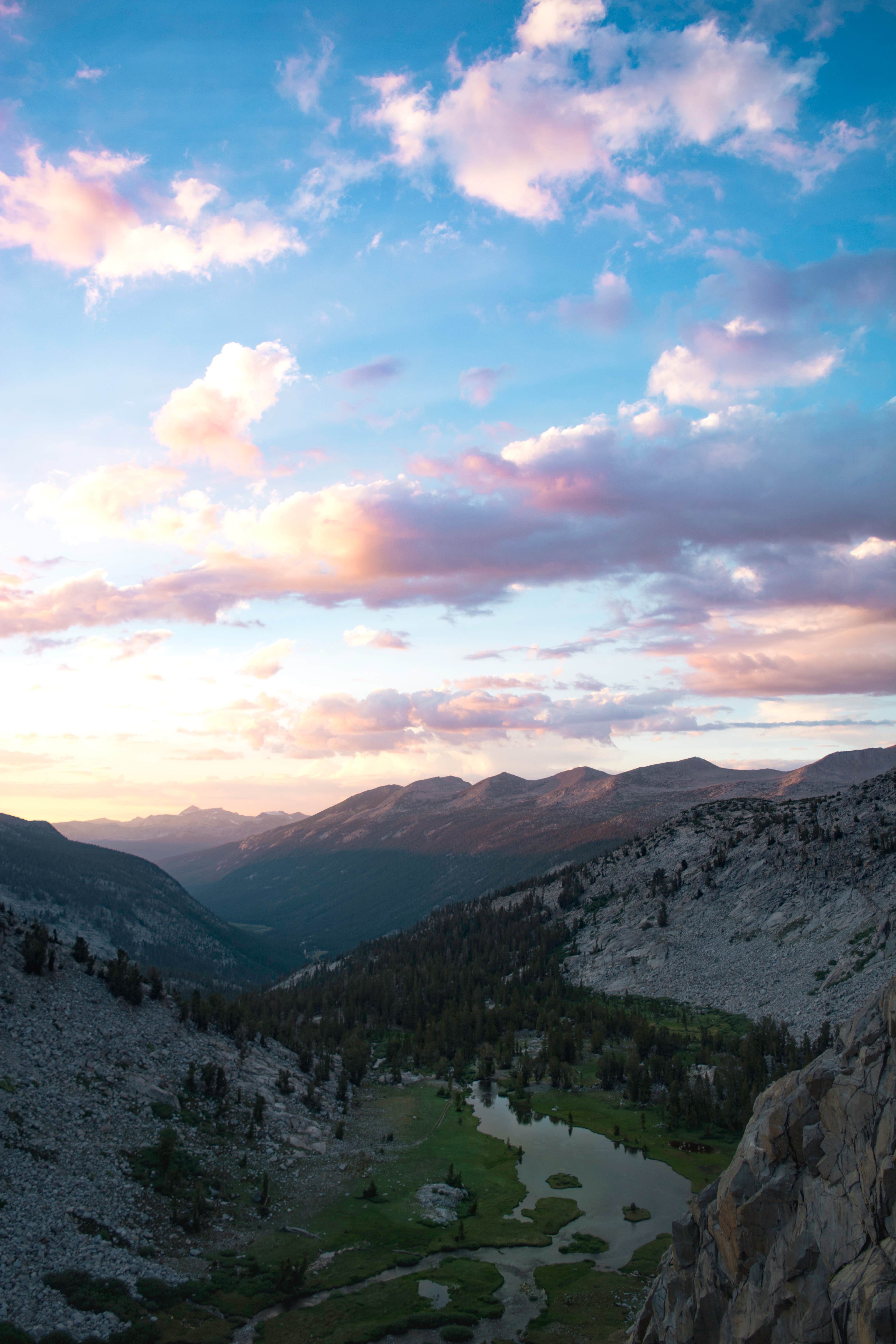 Camping near Glen Aulin High Sierra Camp — Yosemite National Park: Upper Lyell Canyon Footbridge Backcountry Campsite — Yosemite National Park, June Lake, California