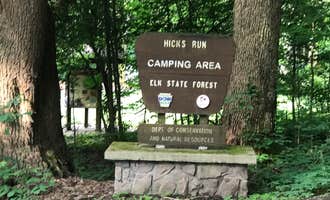 Camping near Loleta Road Dispersed Campsite: Hicks Run, Emporium, Pennsylvania