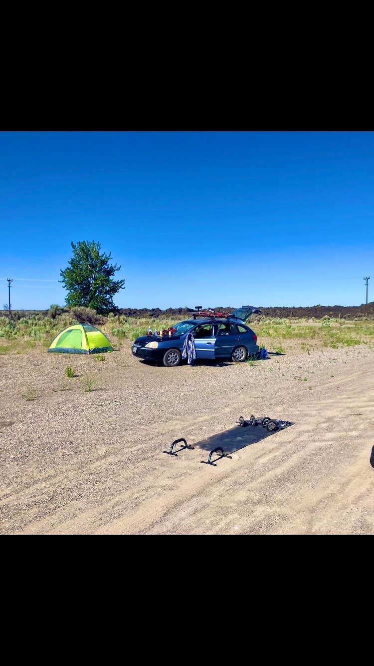 Christopher S.'s photo of a dispersed camping area at Ice Cave Boondock - Dispersed BLM Camping near Corral, ID