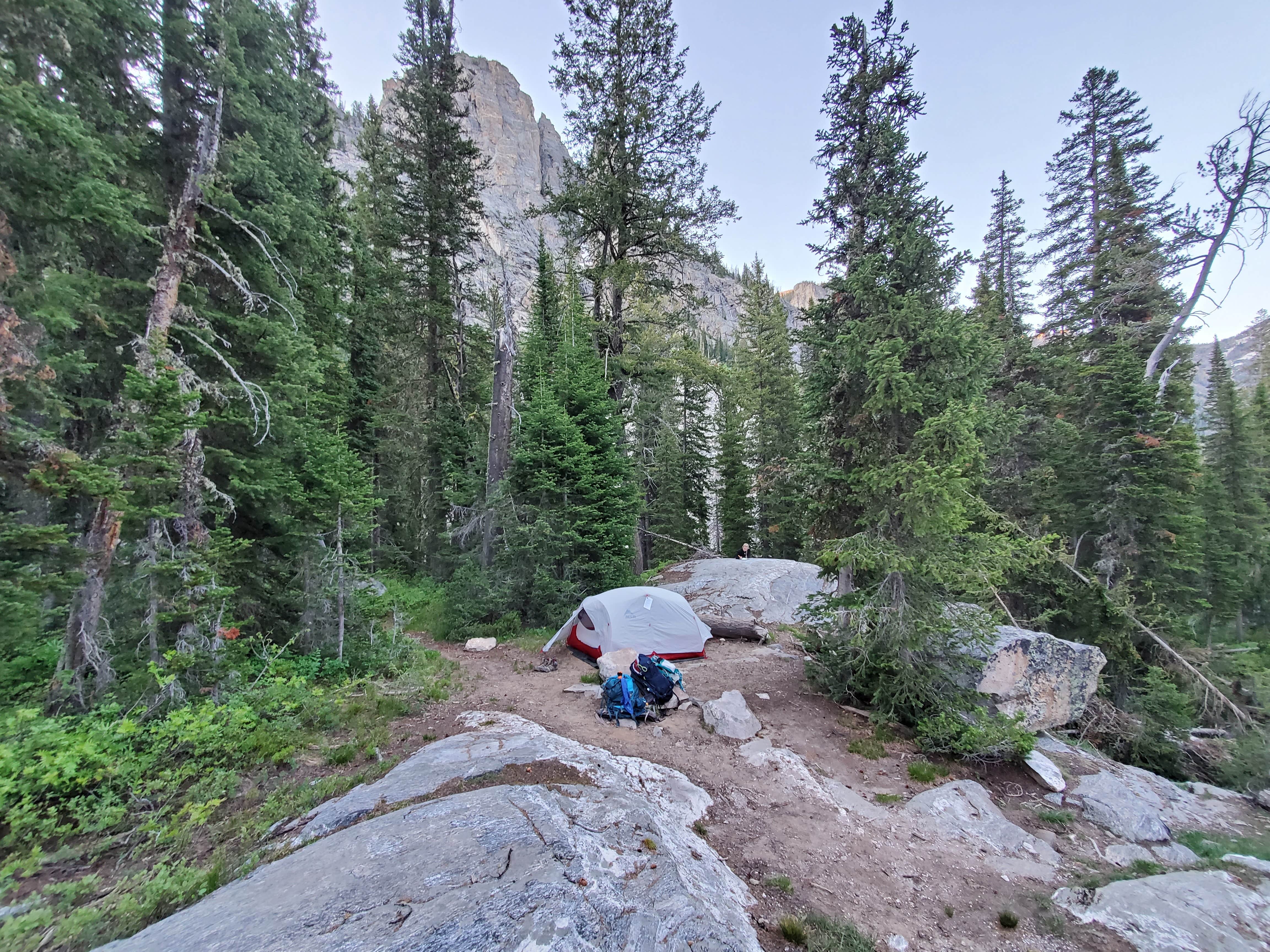 Allyse's photo of tent camping at Death Canyon Camping Zone — Grand Teton National Park near Wilson, WY