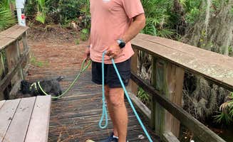 Patsy E.'s photo of camping with pets at Oscar Scherer State Park Campground near Longboat Key, FL