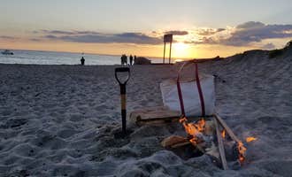 Camping near East Beach State Beach: Fishermen’s Memorial State Campground, Narragansett Pier, Rhode Island