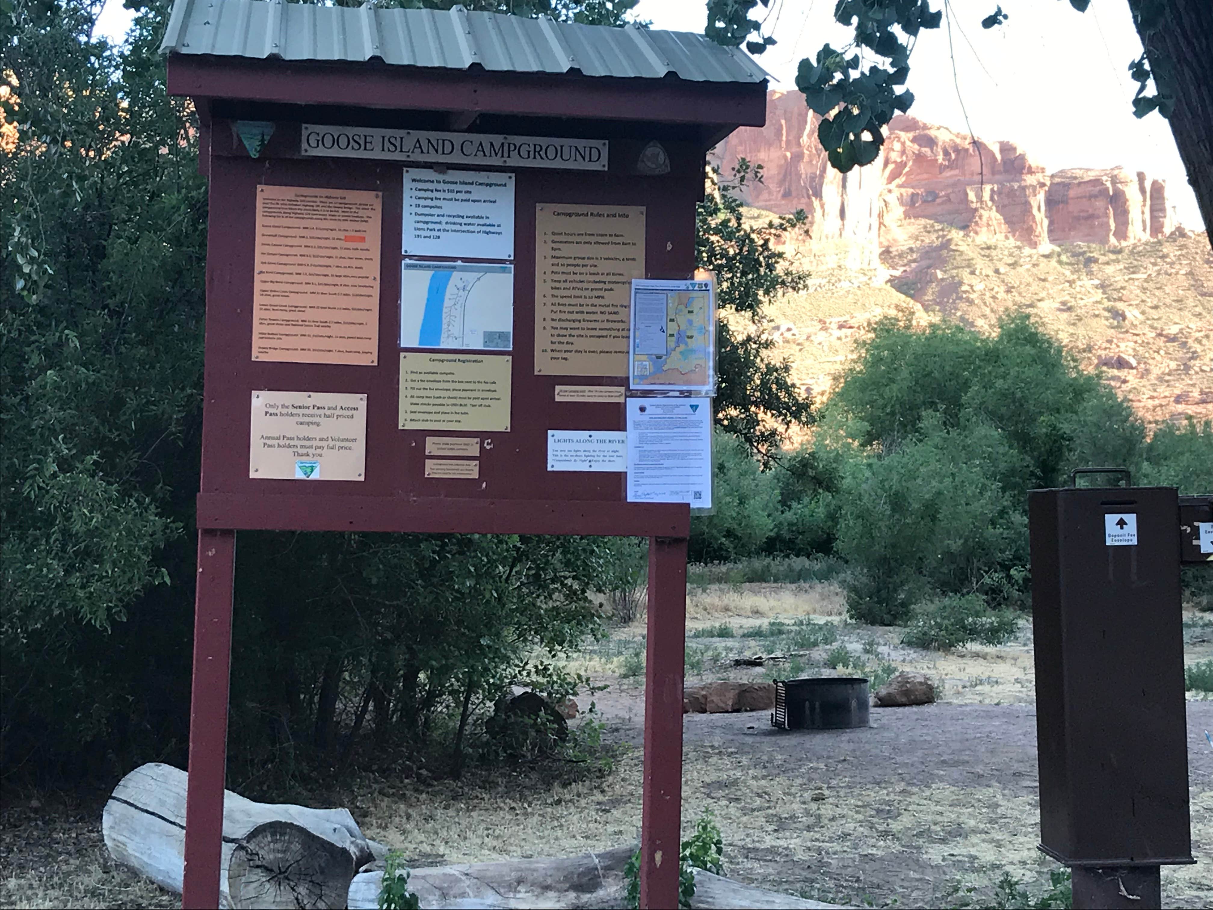 Camper-submitted photo at Goose Island Campground near Arches National Park