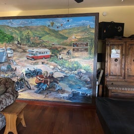 mural in lodge