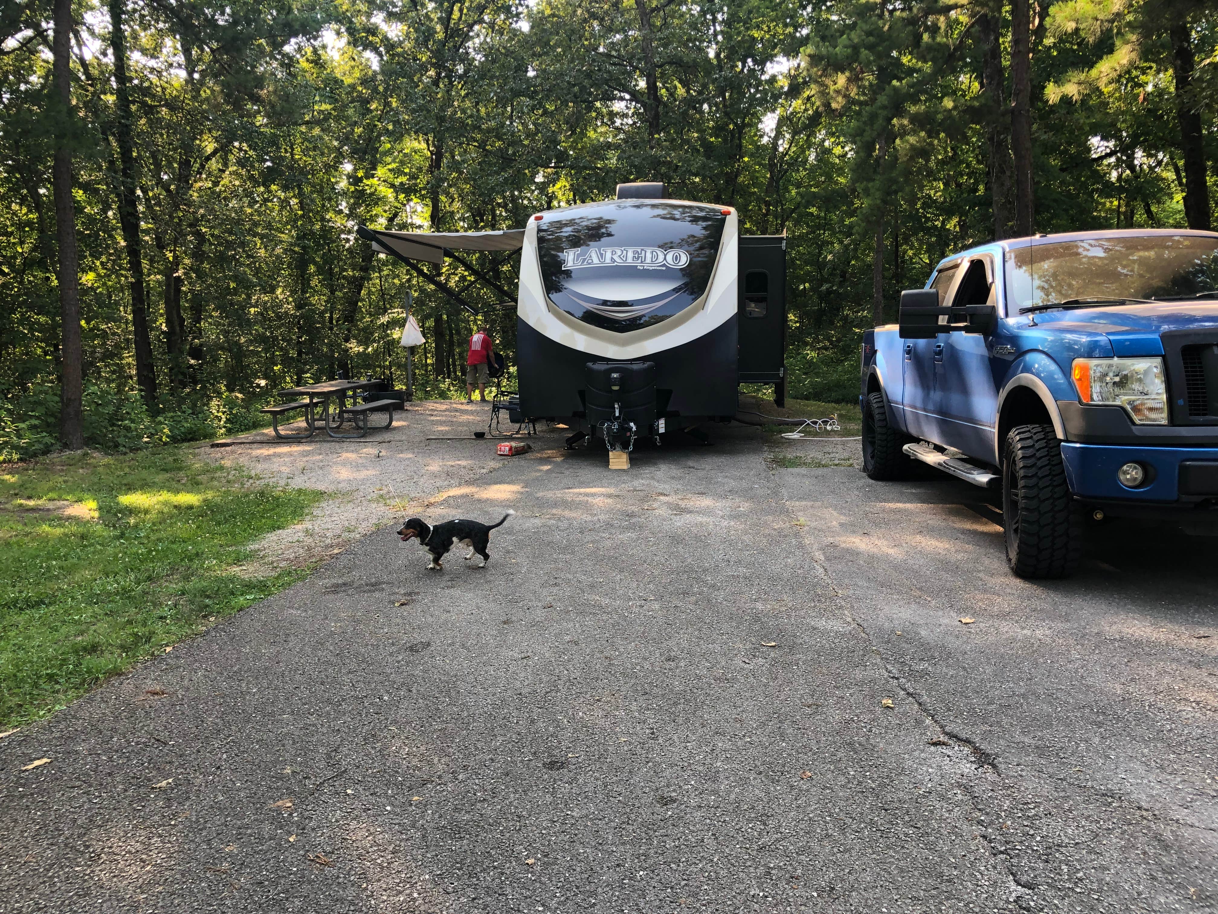 Kristi's photo of camping with pets at Redman Creek Recreation Area near New Madrid, MO