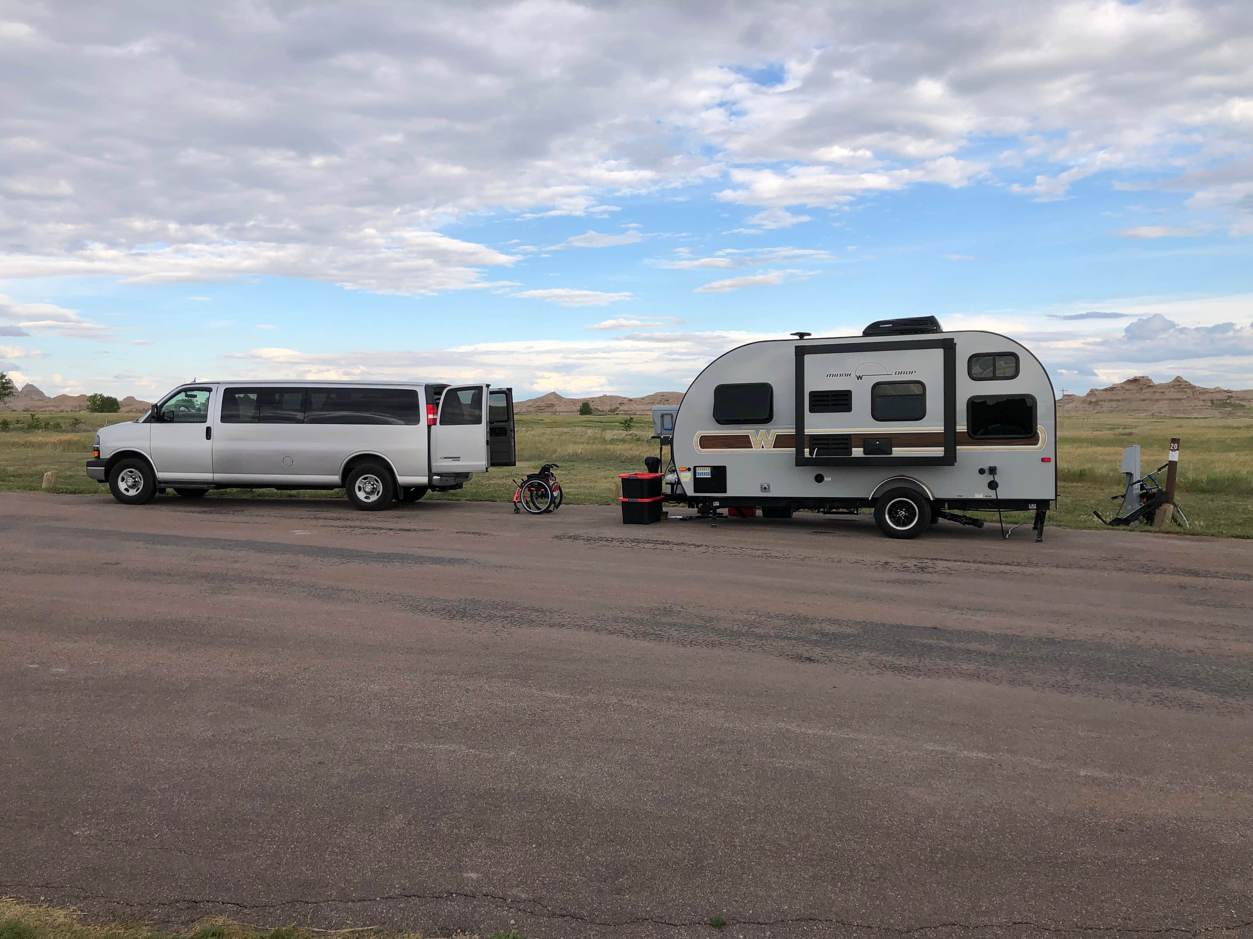 Tim K.'s photo of rv camping at Cedar Pass Campground — Badlands National Park near Badlands National Park