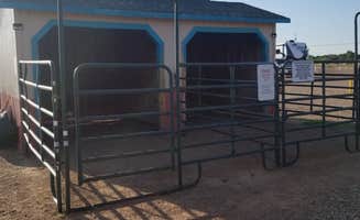 Susan R.'s photo of camping with a horse at Blaze-In-Saddle RV Park near Conchas Dam, NM