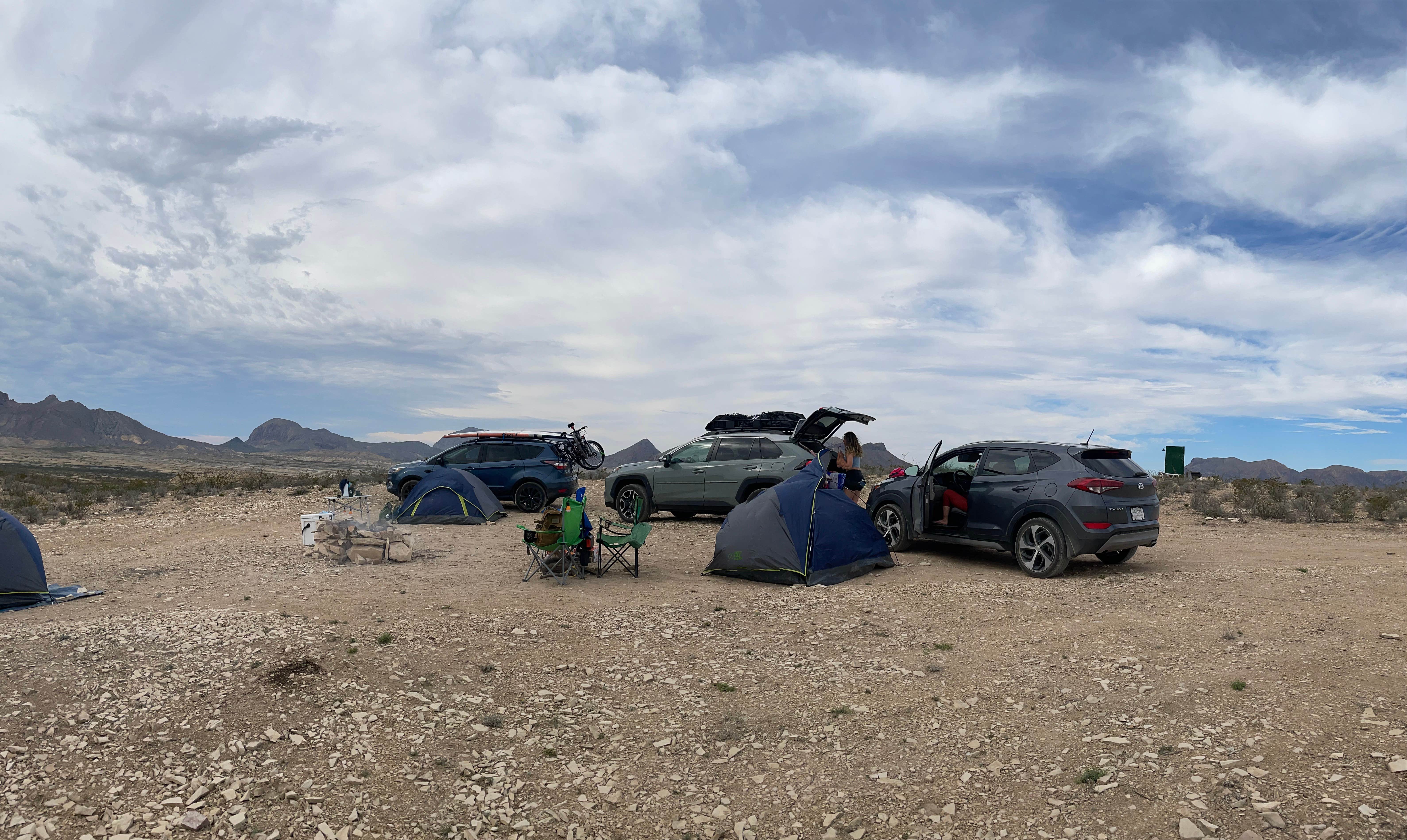 Emily T.'s photo of tent camping at Tierra del Sol Basecamp near Redford, TX