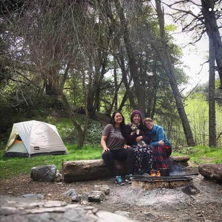 Kelly B.'s photo of tent camping at Valley Forge Trail Camp hike in. no drive near Lancaster, CA