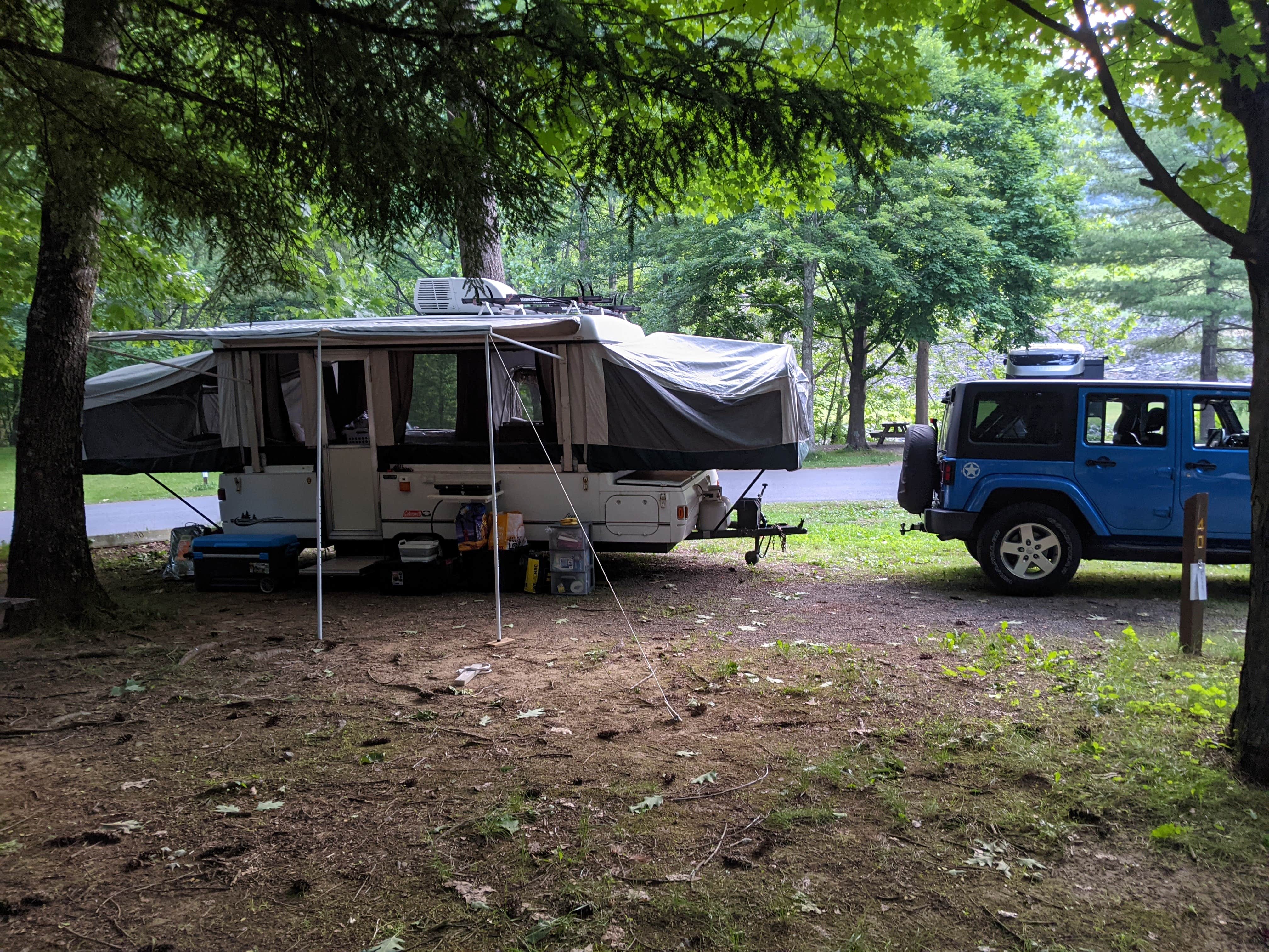 Camper-submitted photo at Little Pine State Park Campground near Cammal, PA