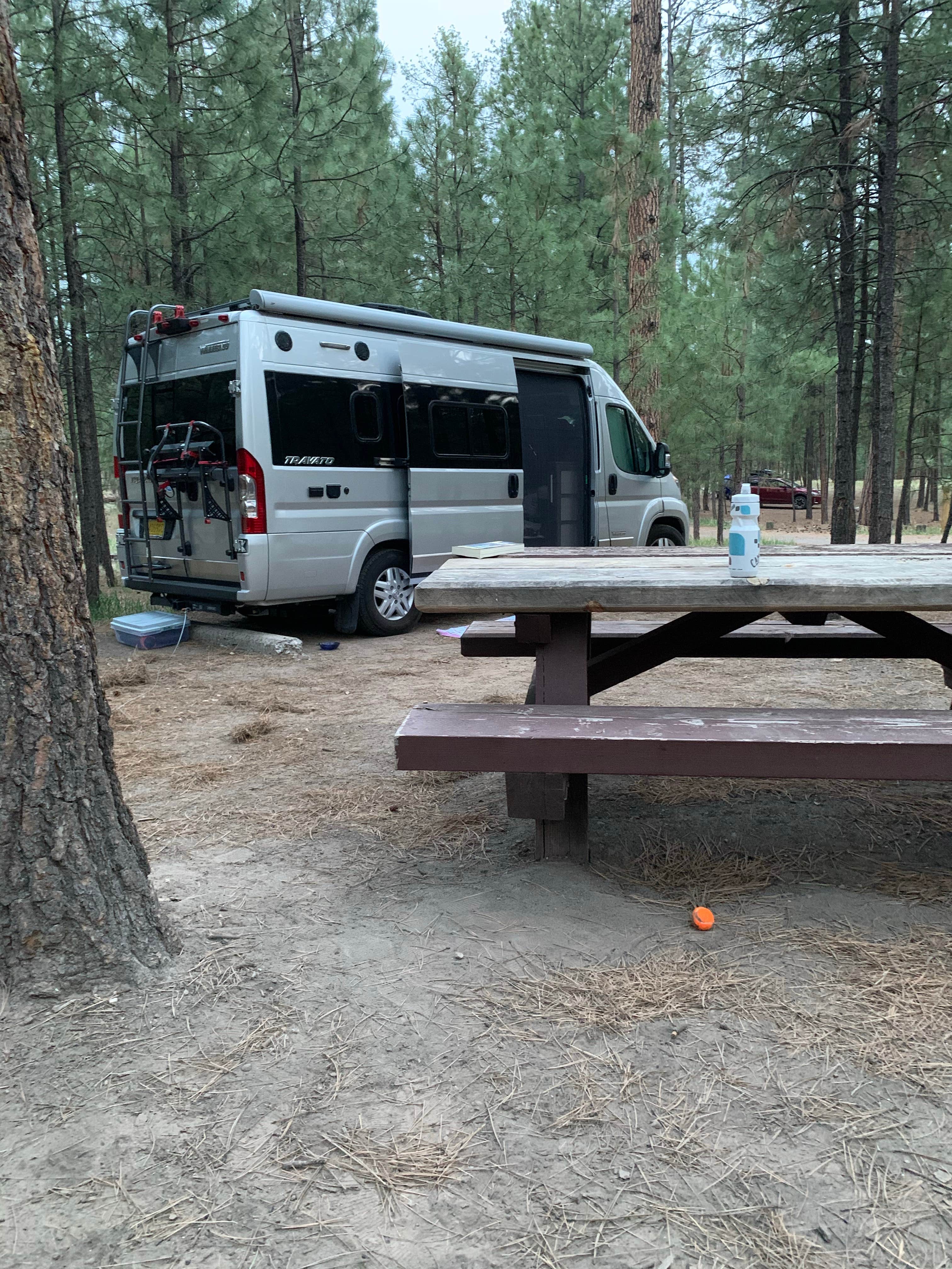 Karla Y.'s photo of rv camping at Jemez Falls Campground near Youngsville, NM