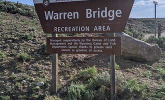 Camping near Green River Lakes Road: Warren Bridge Recreation Area Designated Dispersed Camping, Cora, Wyoming
