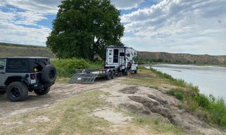 Camping near Hole-in-the-Wall Boat Camp: Wood Bottom Recreation Area, Fort Benton, Montana