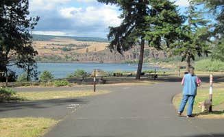 Robert D.'s photo of camping with pets at Memaloose State Park Campground near Underwood, WA