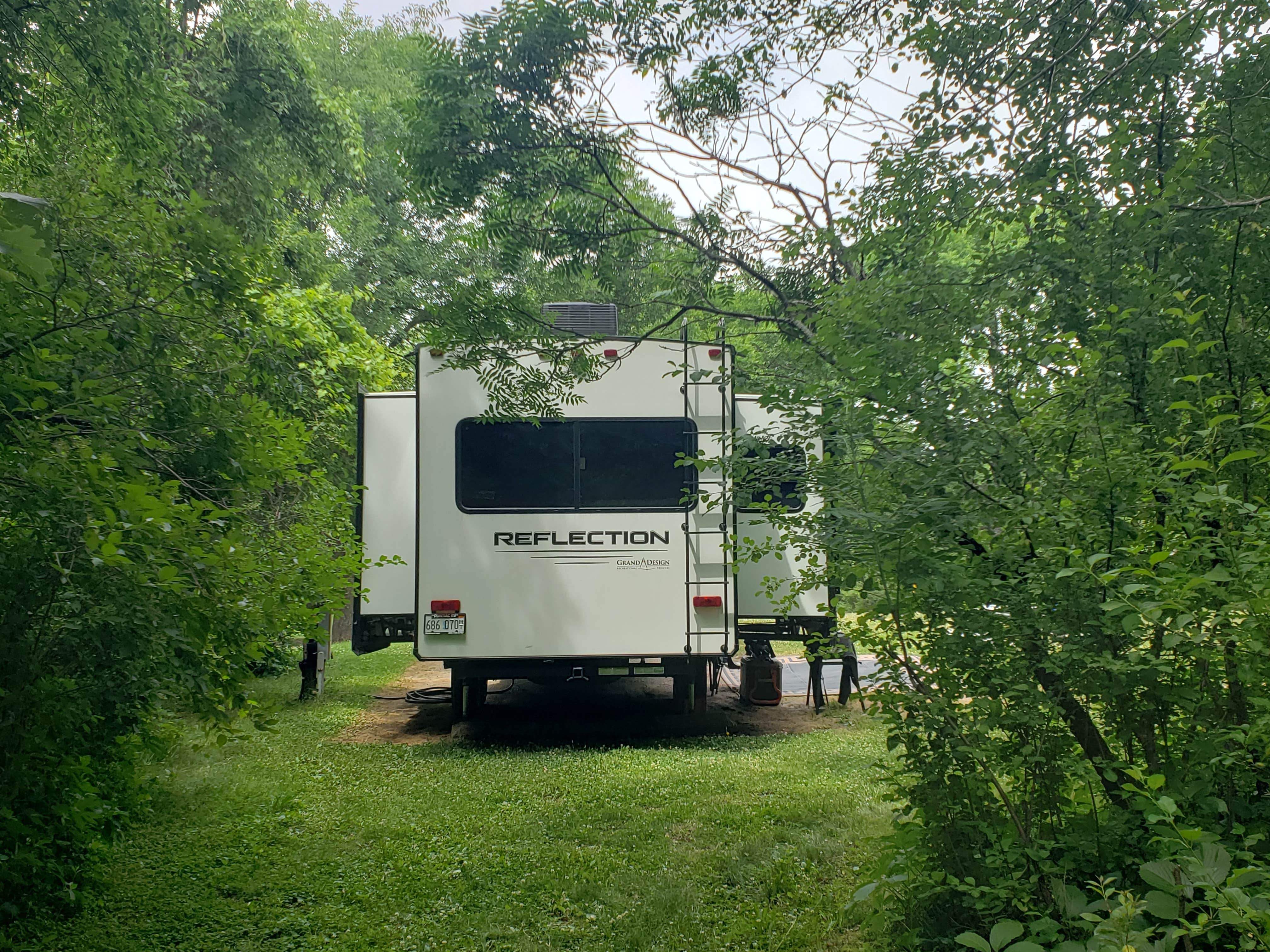 Stephanie B.'s photo of rv camping at White Fox — Myre-Big Island State Park near Le Roy, MN