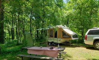 Camping near Hidden Bluffs Resort: Lake Louise State Park Campground, Le Roy, Minnesota
