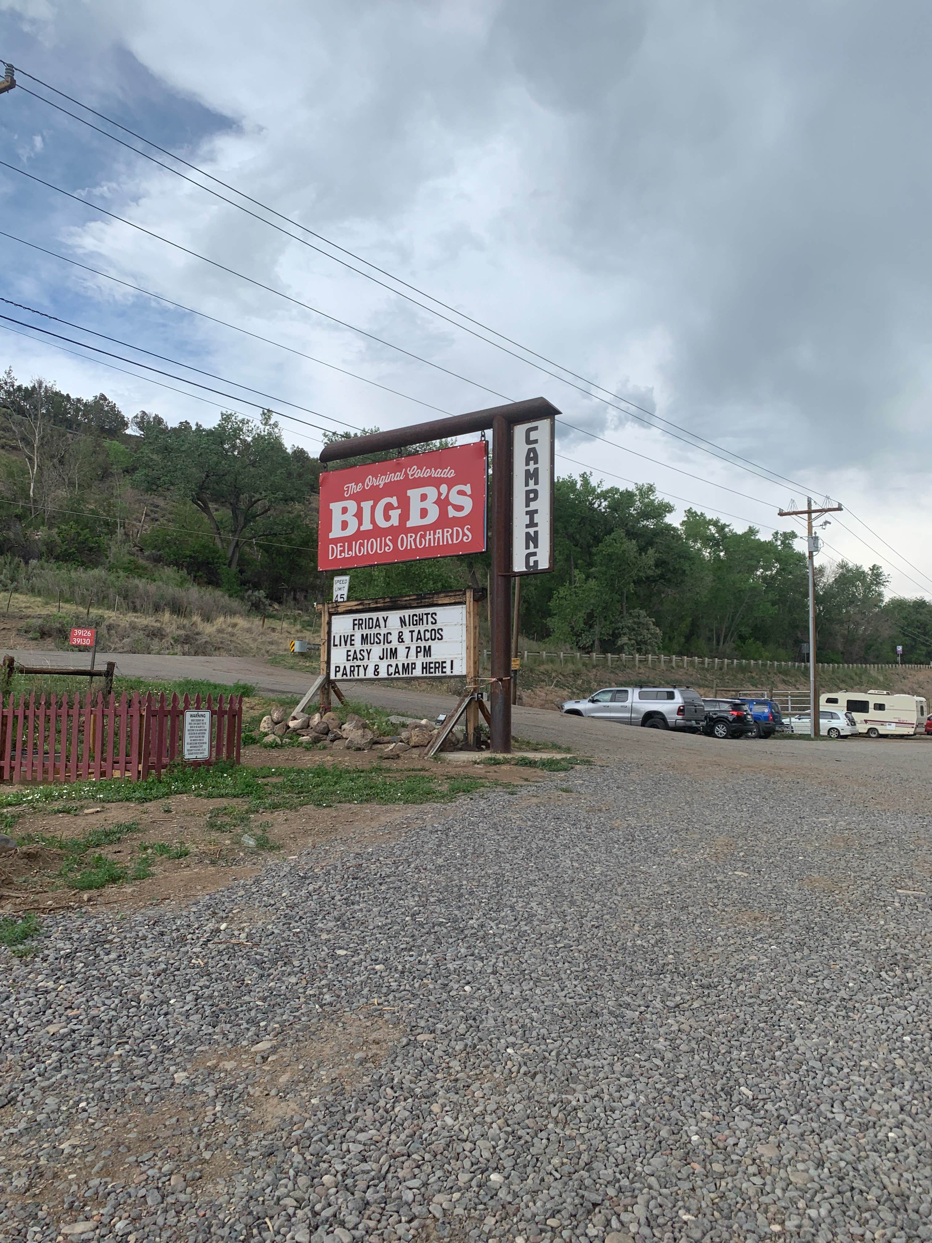 Camper-submitted photo at The Campground at Big B’s Delicious Orchards near Paonia, CO