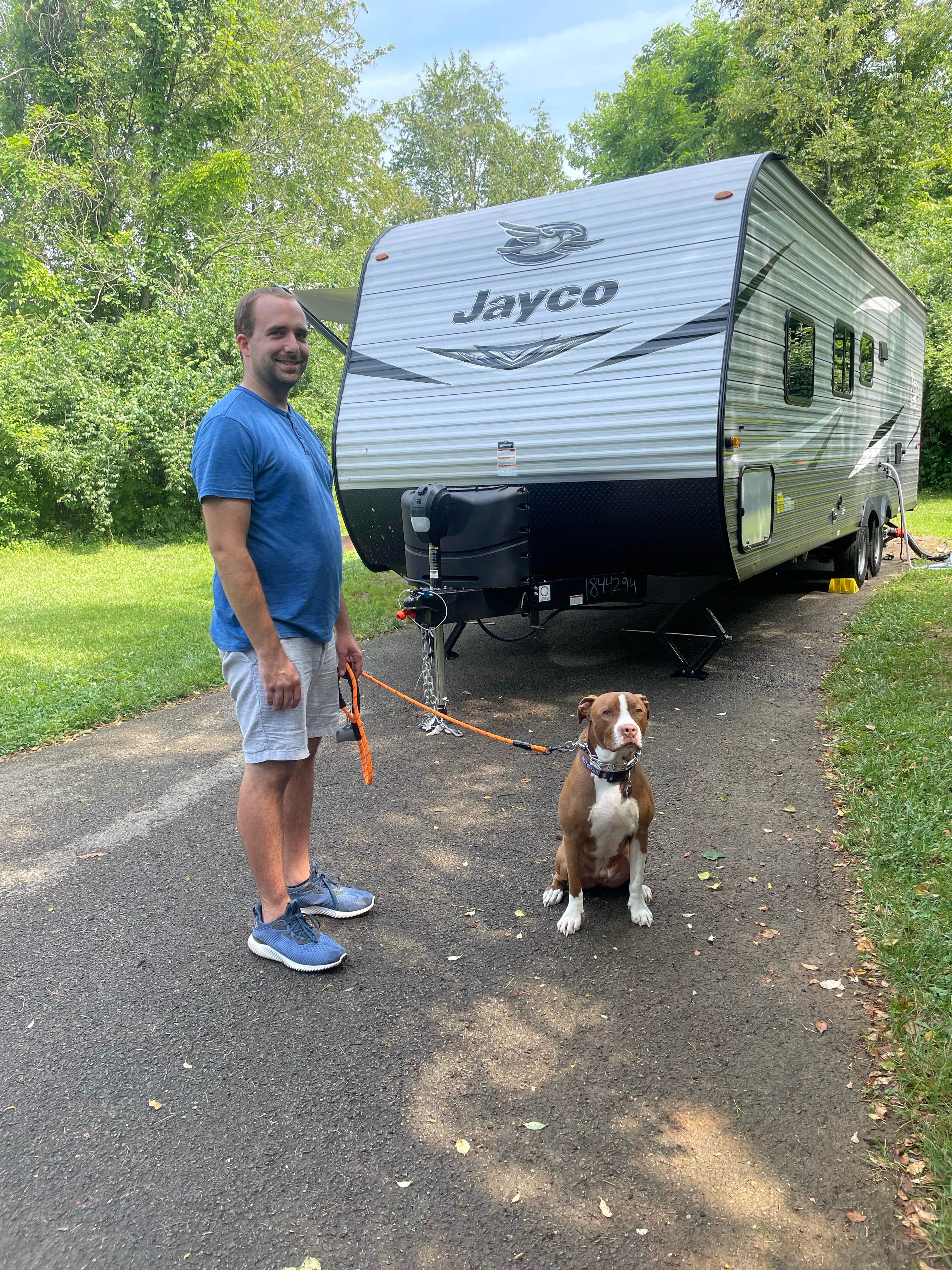 Kassie K.'s photo of camping with pets at Charlestown State Park Campground near Fairdale, KY