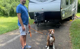 Kassie K.'s photo of camping with pets at Charlestown State Park Campground near Fisherville, KY
