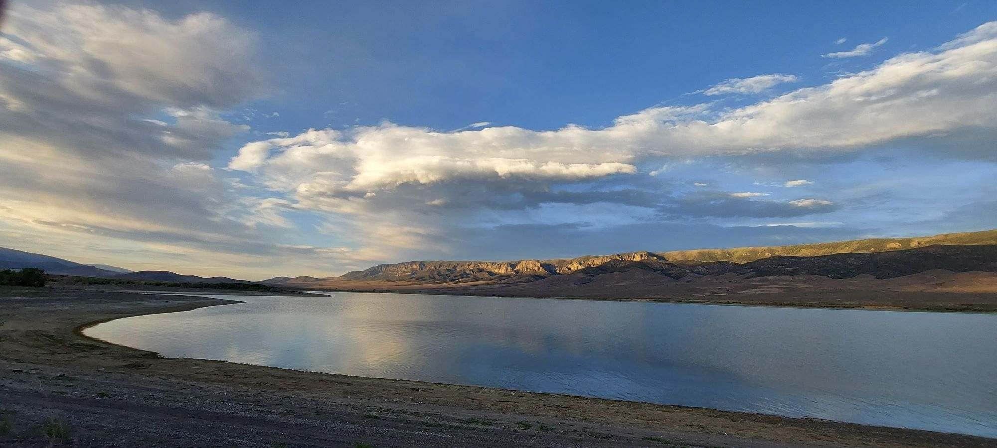 Cat F.'s photo of a dispersed camping area at Otter Creek, Tamerisk Point Rec Site near Elsinore, UT