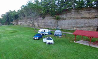 Camping near Eagle Cave Resort LLC: Pier Natural Bridge County Park, Richland Center, Wisconsin