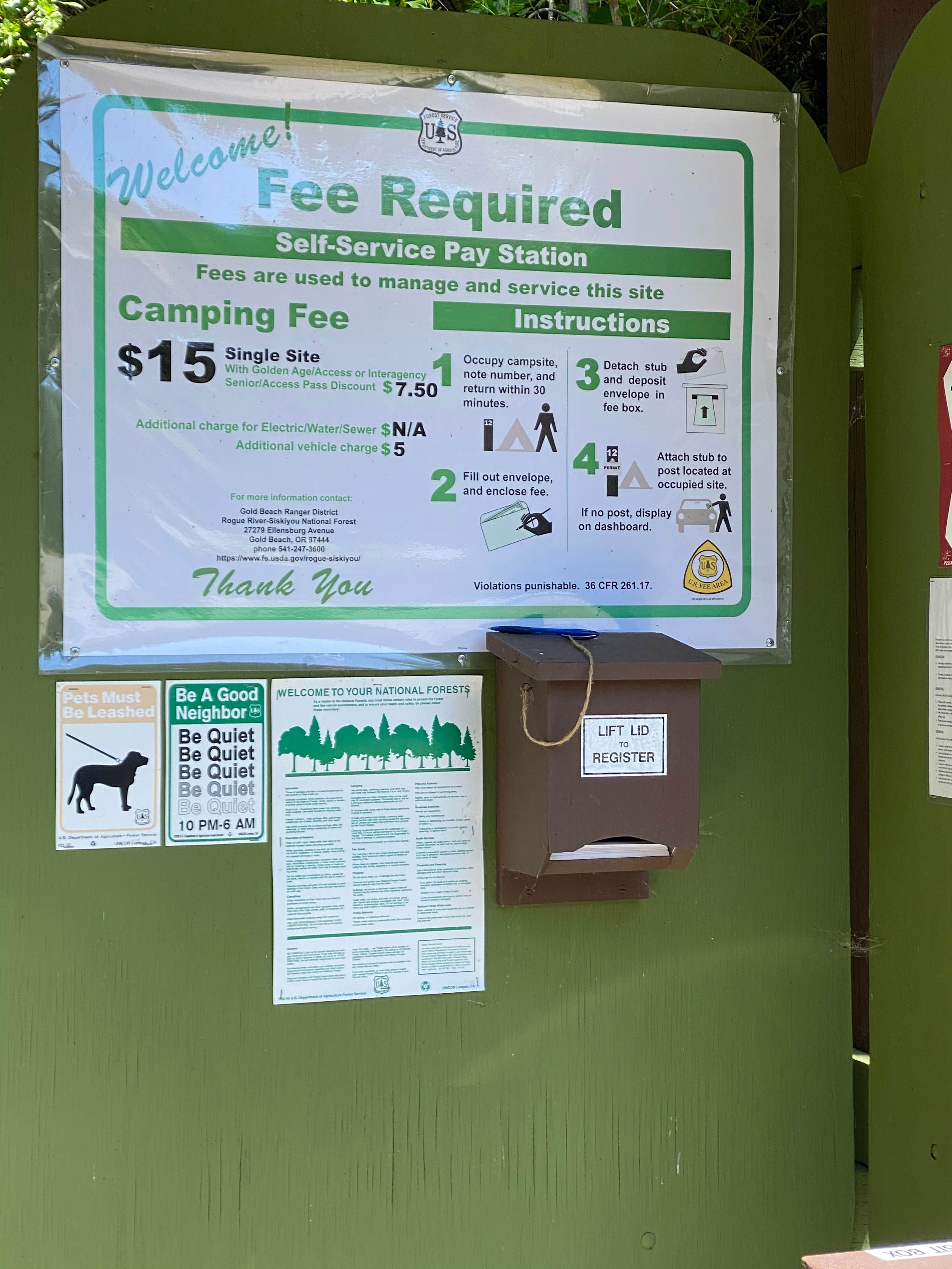 Camper-submitted photo at Lobster Creek Campground near Port Orford, OR