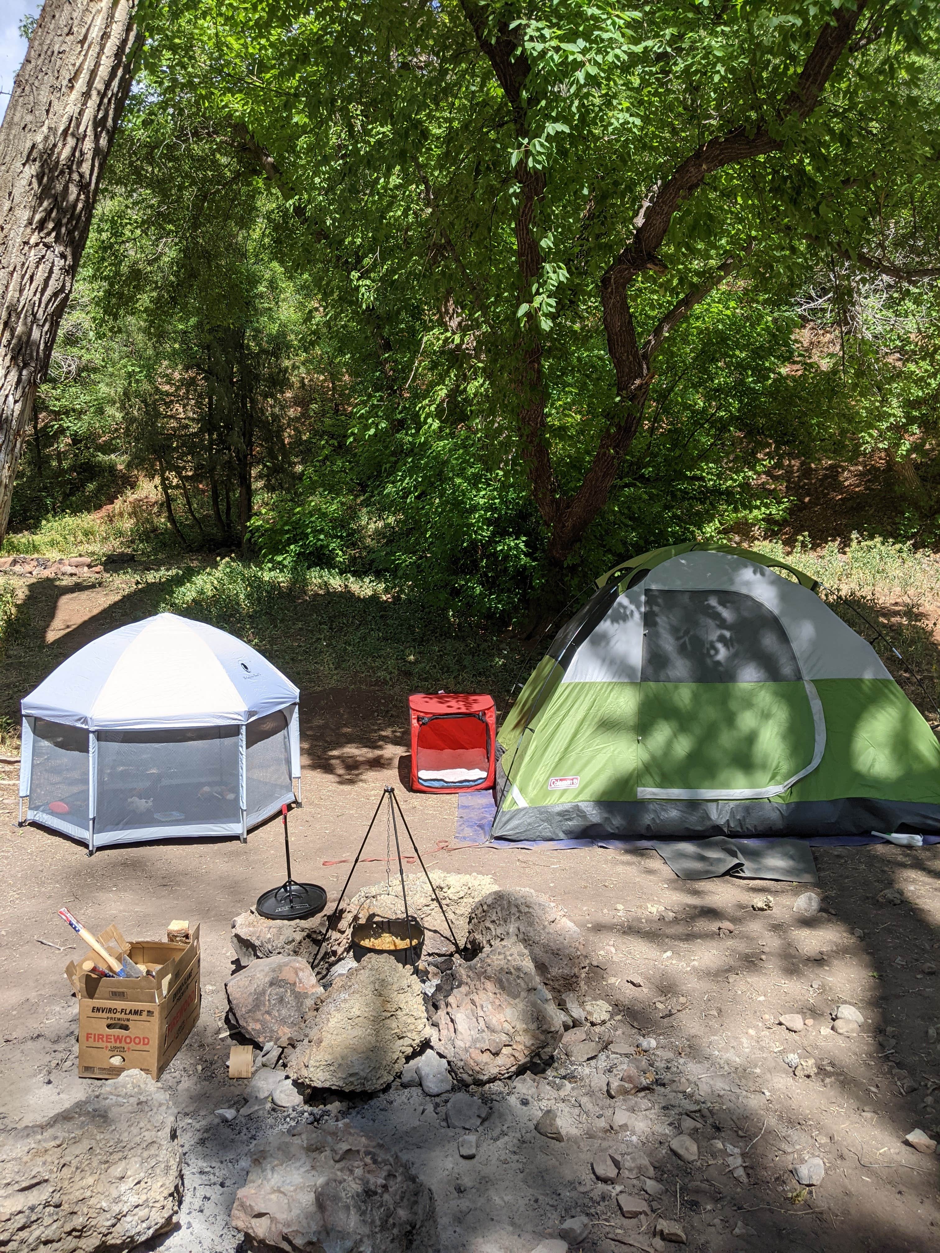 Ash S.'s photo of tent camping at Dry Canyon near Sandy, UT