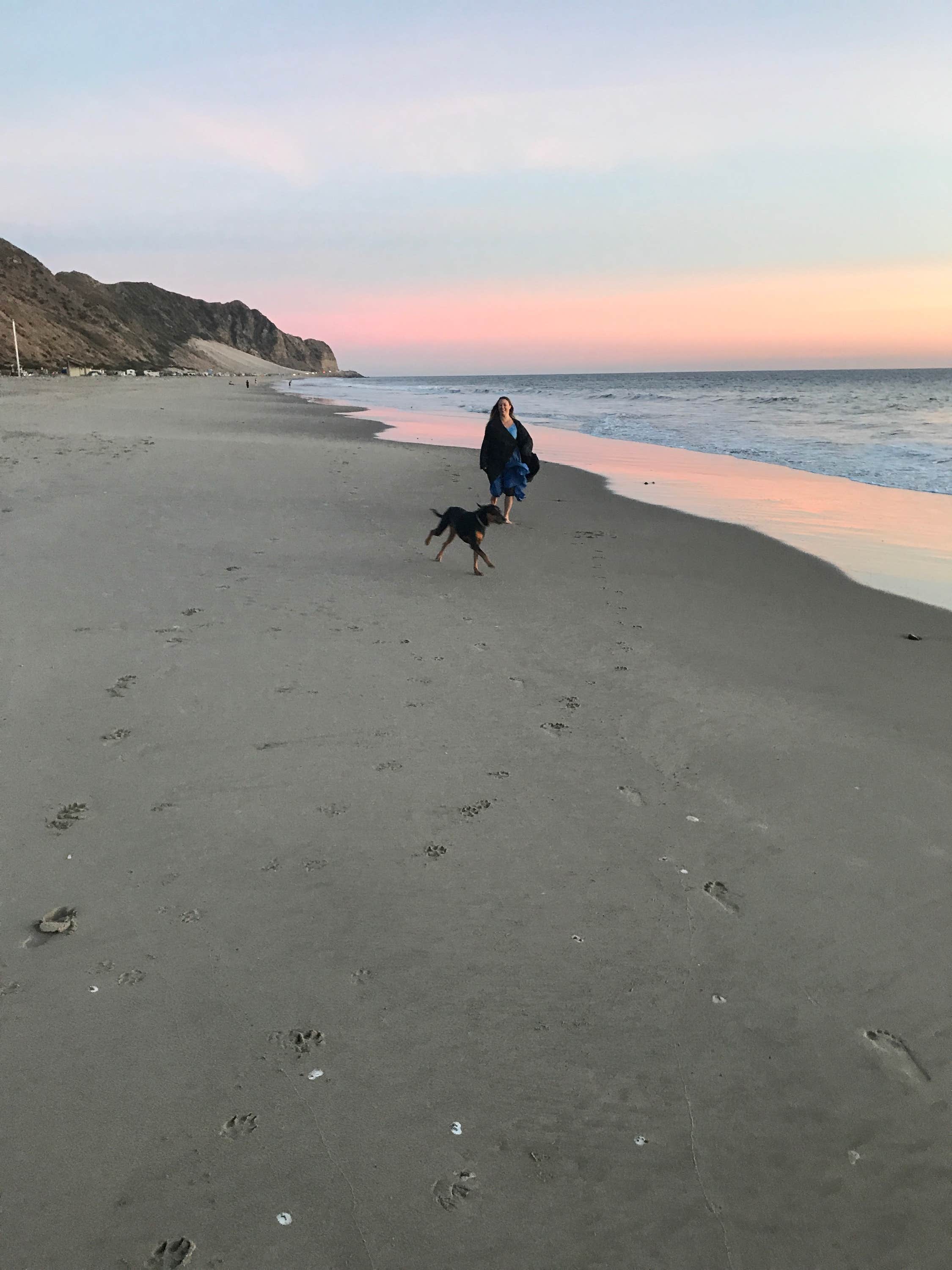 Kristina B.'s photo of camping with pets at Thornhill Broome Beach — Point Mugu State Park near Ventura, CA