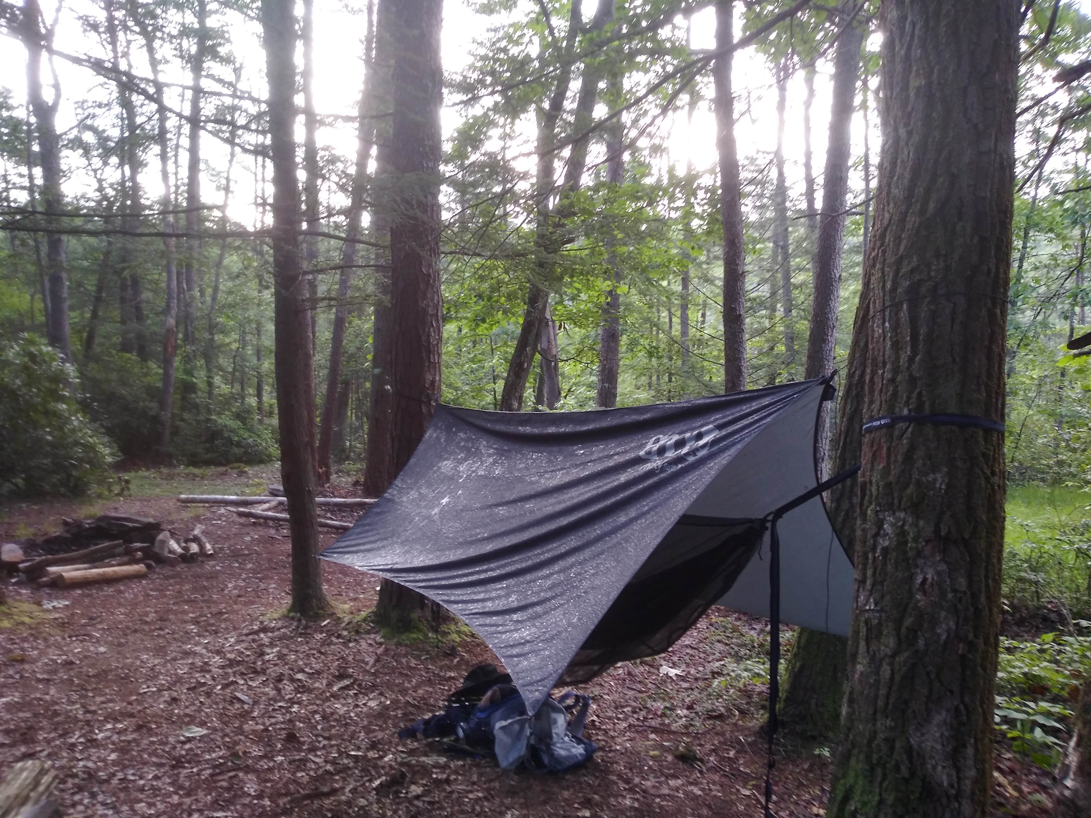 Joshua C.'s photo of tent camping at Laurel Snow — Cumberland Trail near Rockwood, TN