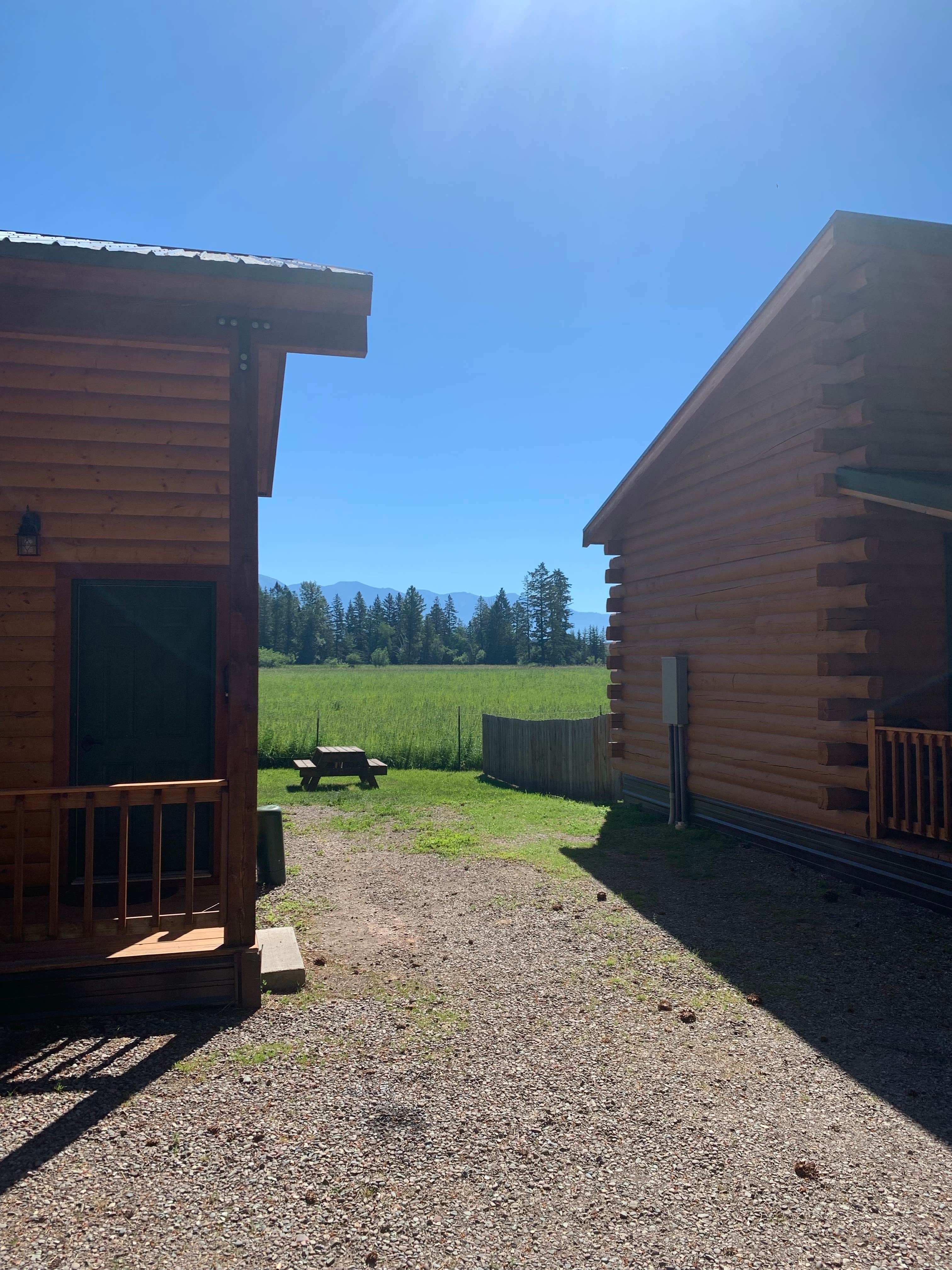 Jennifer H.'s photo of a cabin at Rocky Mountain Hi Campground near Flathead National Forest