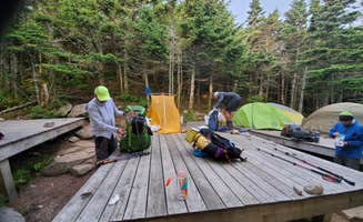 Raj T.'s photo of tent camping at Garfield Ridge Campsite and Shelter — Appalachian National Scenic Trail near West Ossipee, NH