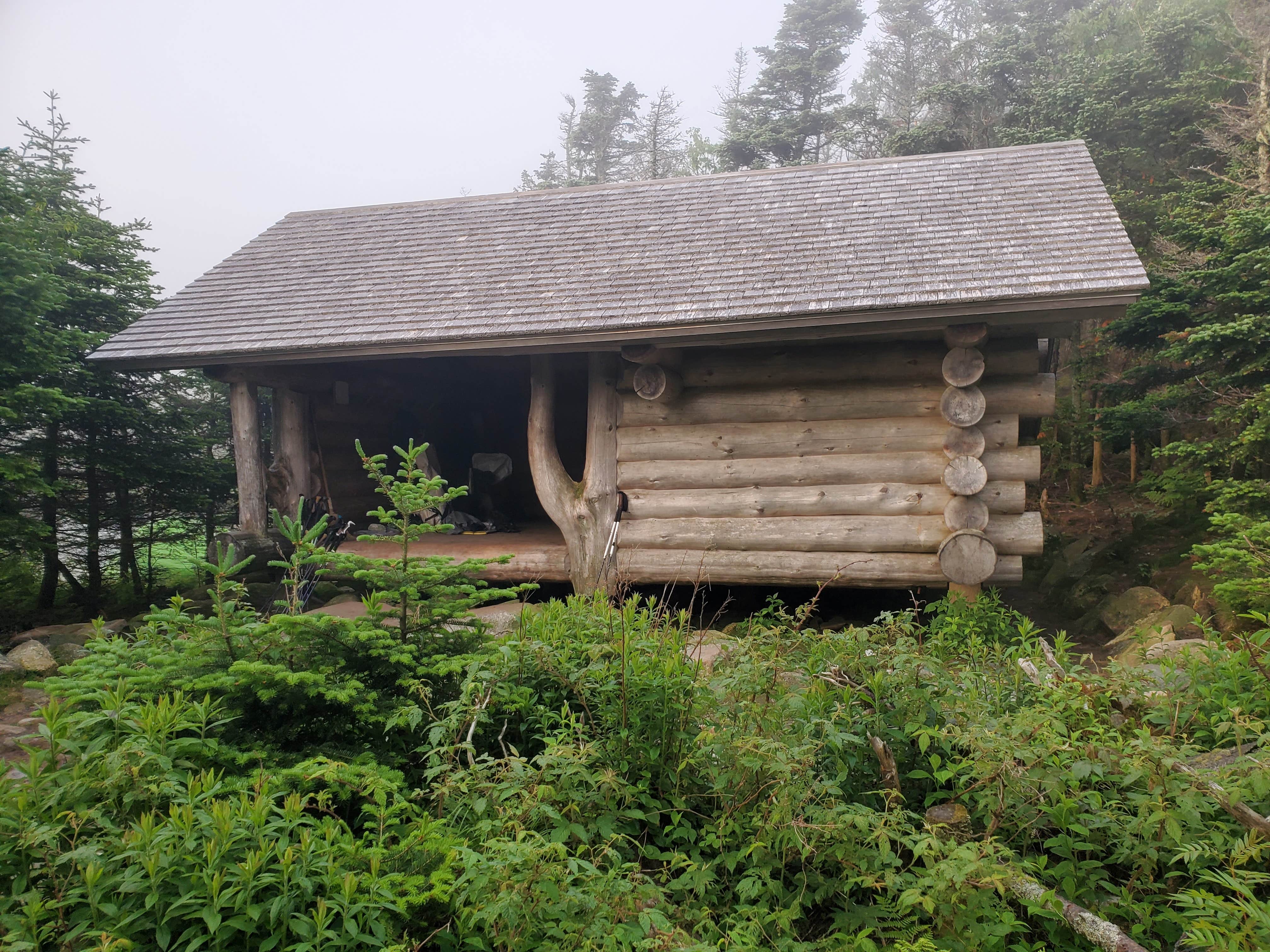 Raj T.'s photo of a cabin at Garfield Ridge Campsite and Shelter — Appalachian National Scenic Trail near Peacham, VT